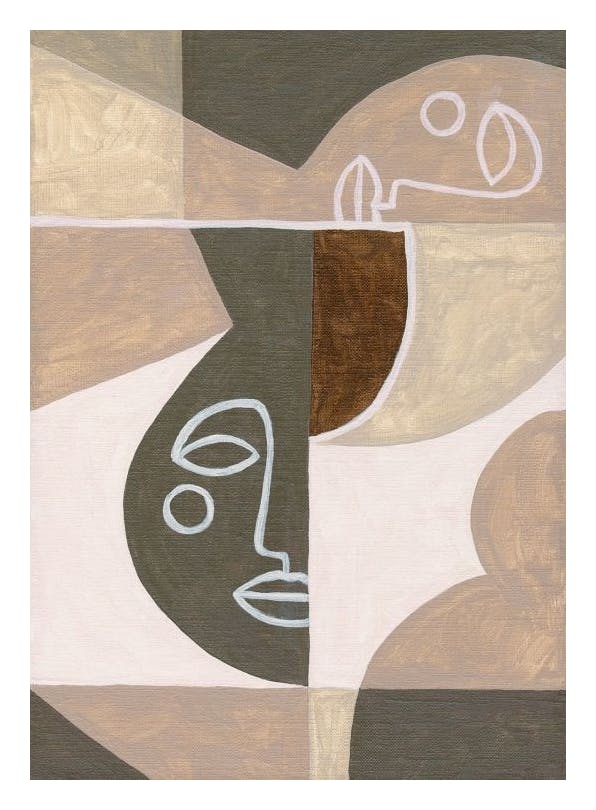 Prints - Hiding Faces Print (100x150 cm) - Paintings