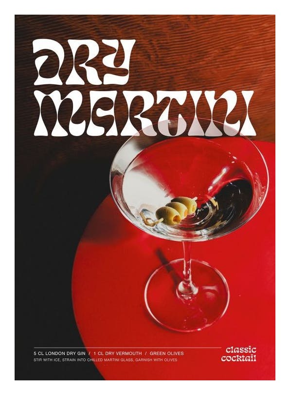 Dry Martini Poster (21x30 cm)