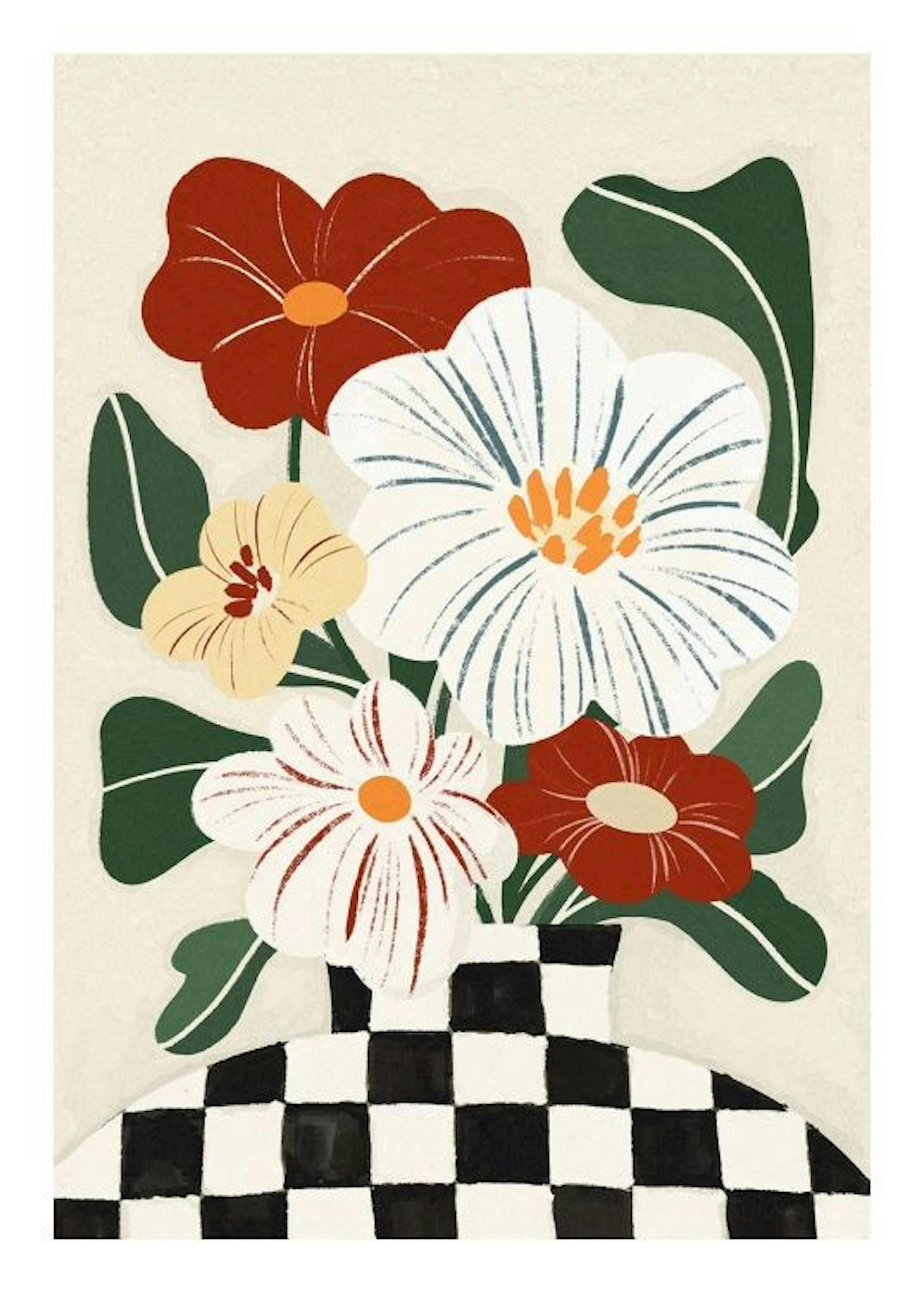 Chess Bouquet Poster