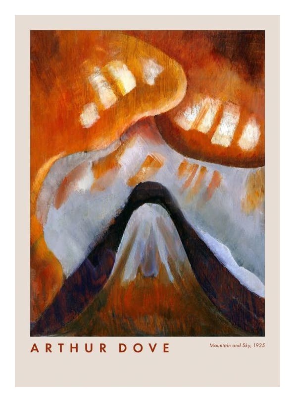 Arthur Dove - Mountain and Sky Poster (30x40 cm) - Schilderijen van beroemde schilders