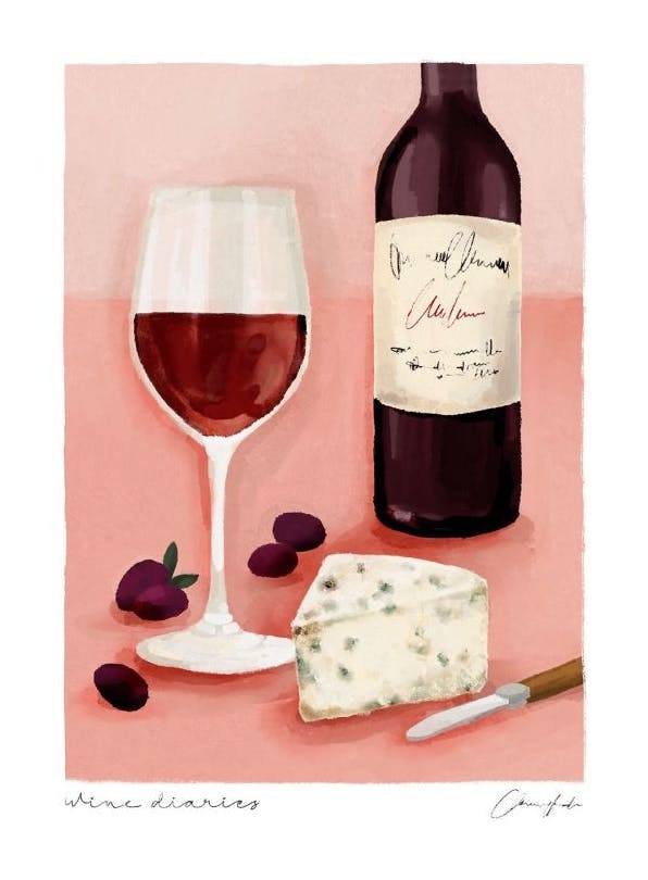 Prints - Wine Diaries Print (40x50 cm) - Wine and cocktails posters