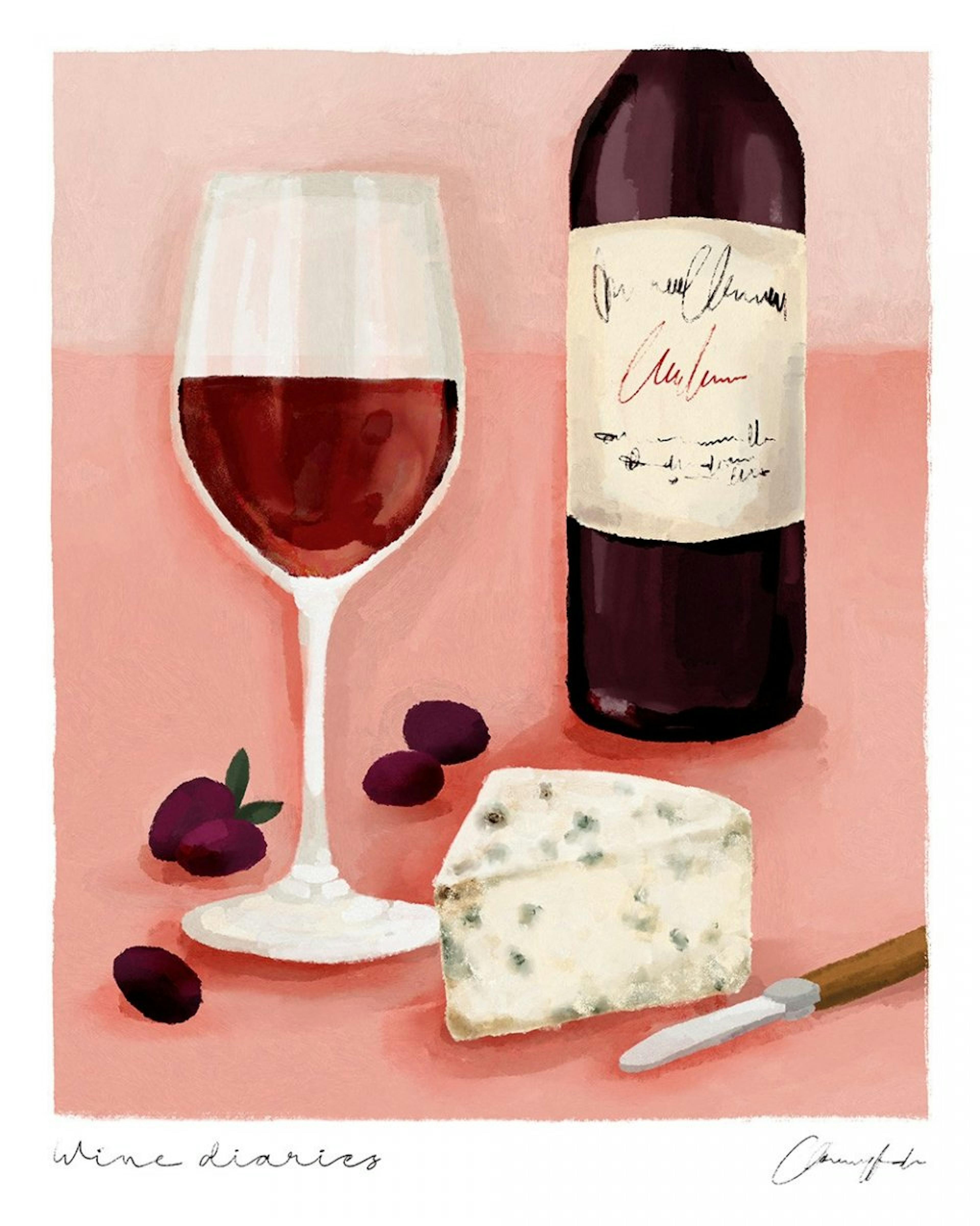 Wine Diaries Print 0