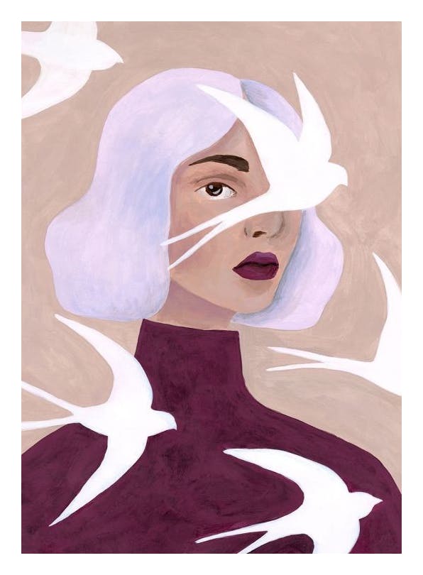 Prints - Fly on By Print (40x50 cm) - Paintings