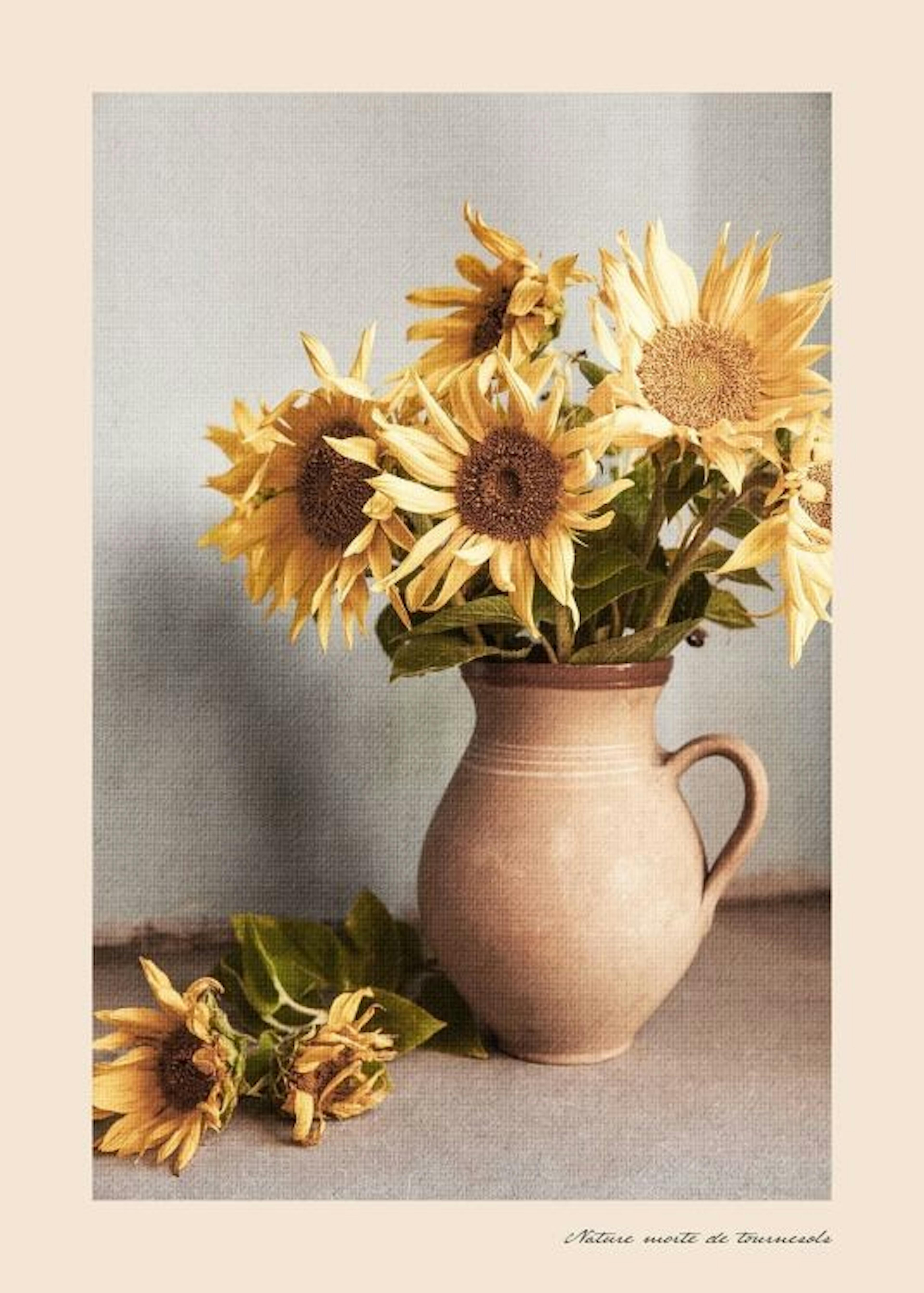 Sunflowers Still Life Affiche