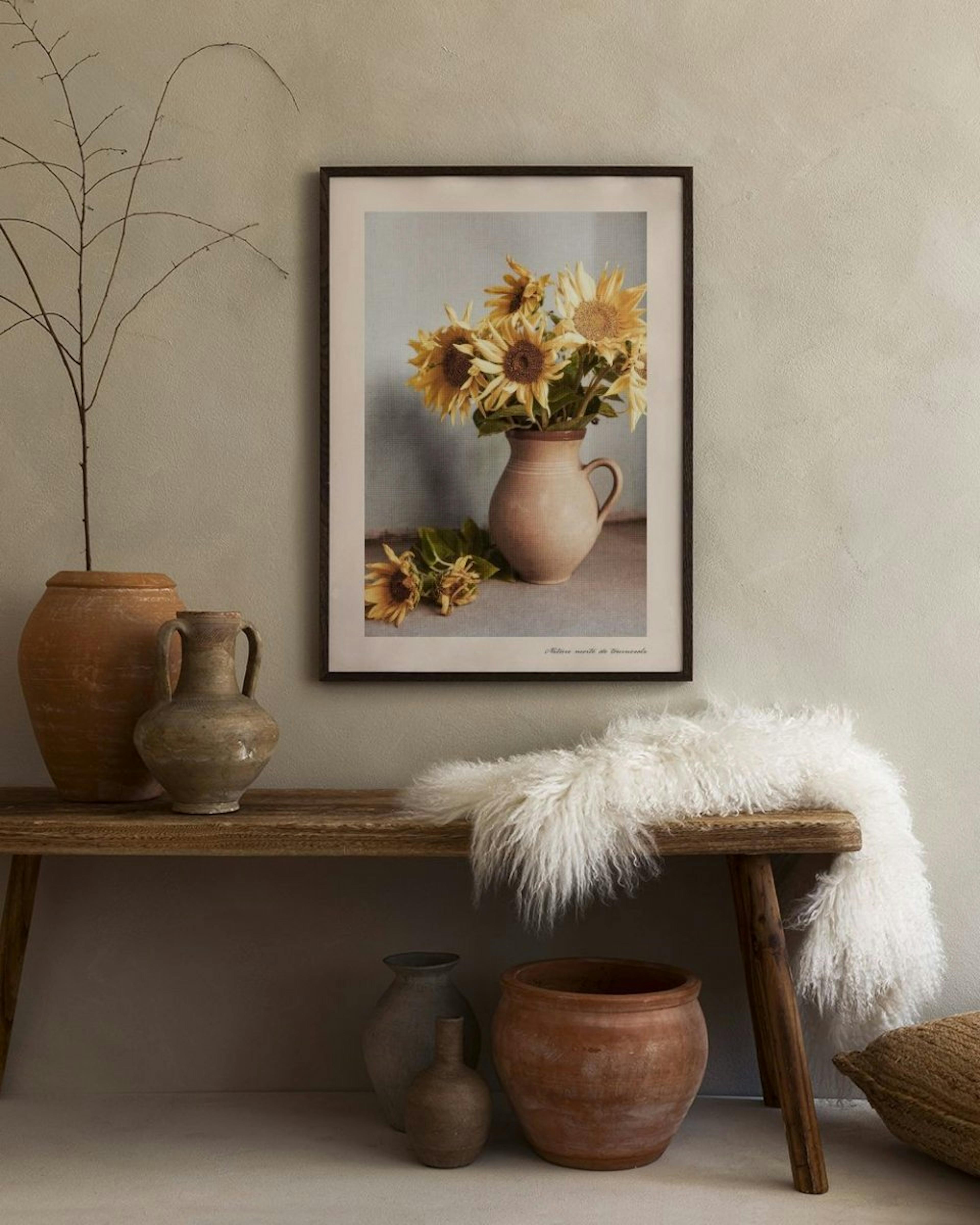 Sunflowers Still Life Affiche