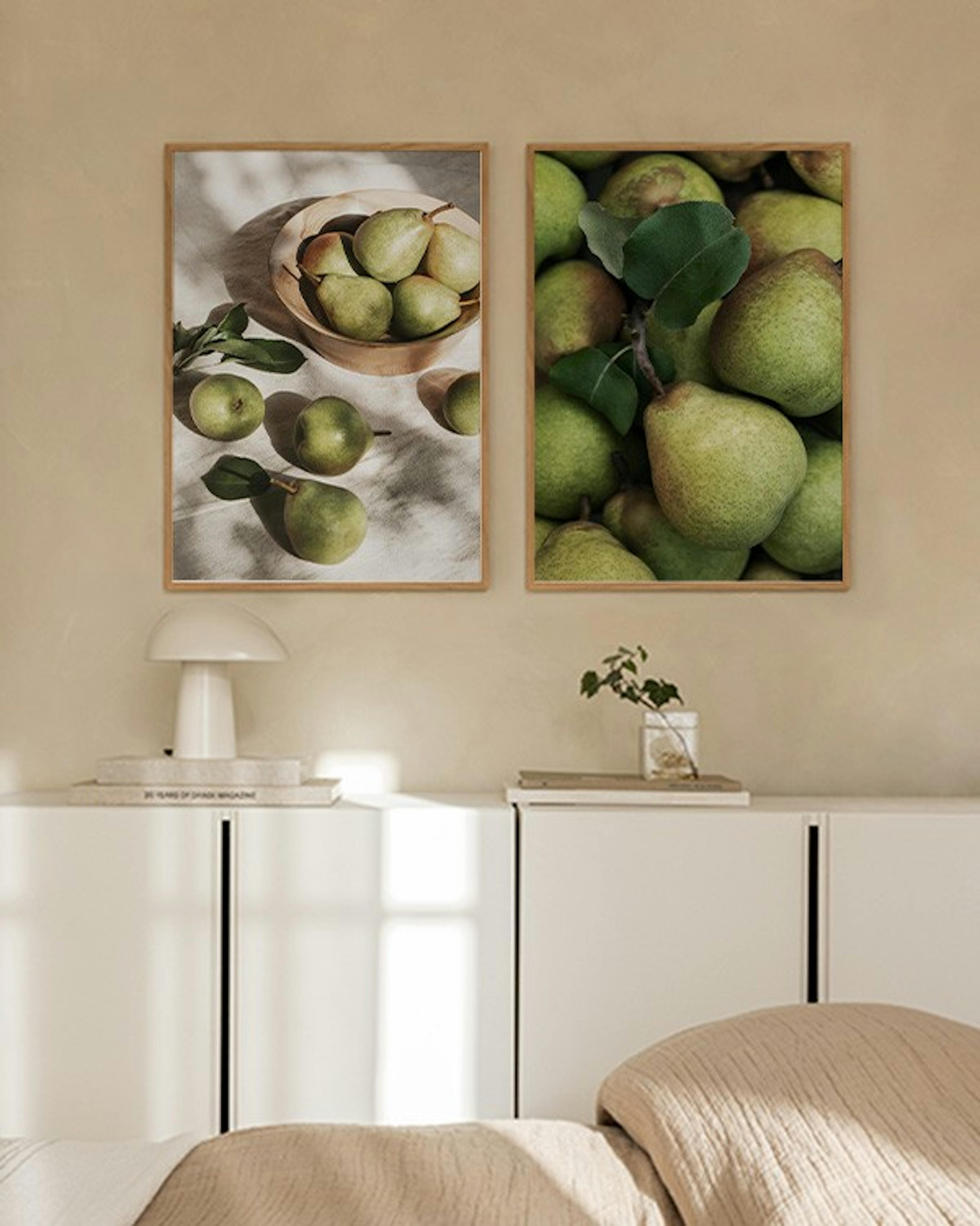 Closeup Pears Print