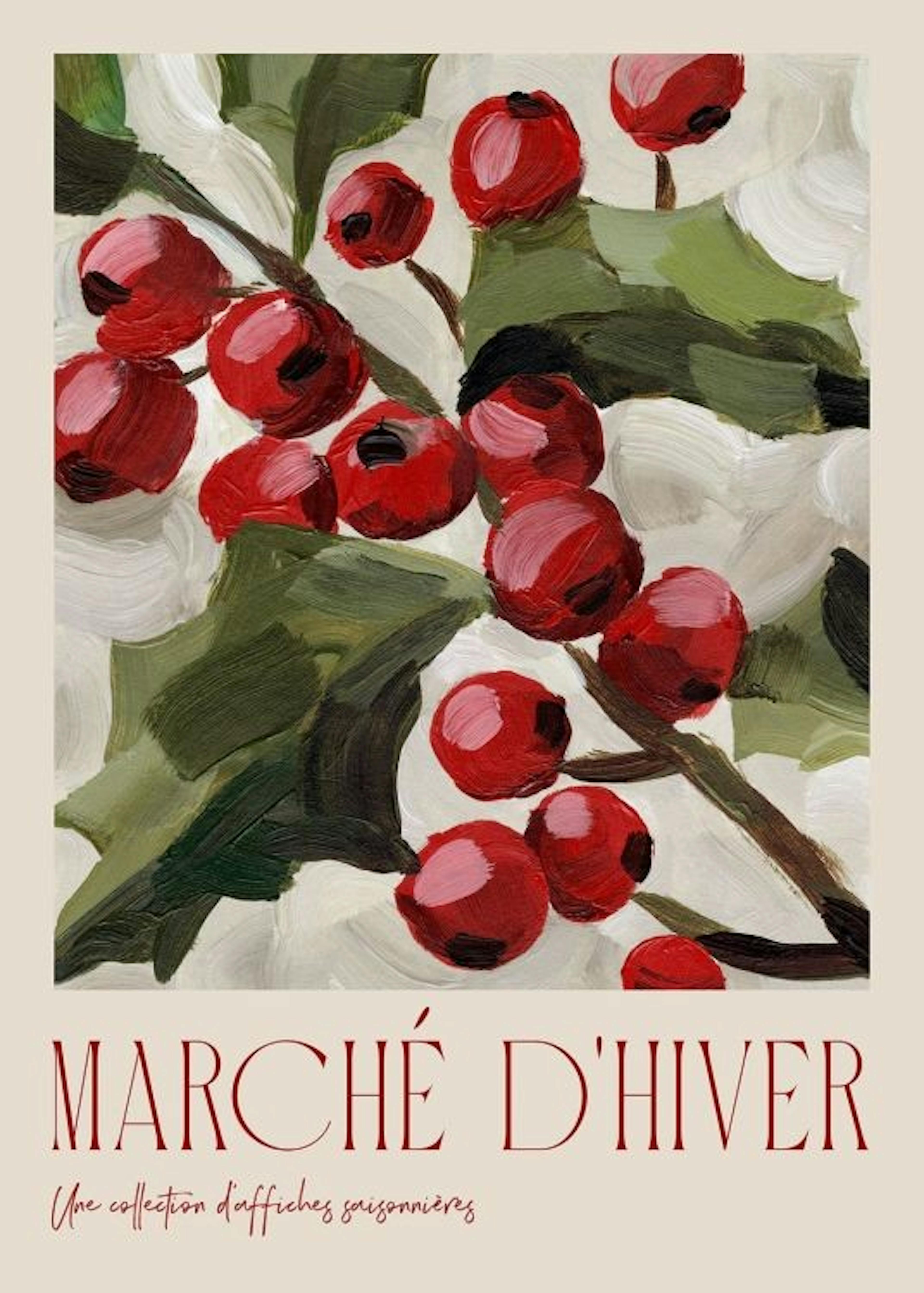 Marché D'Hiver No1 Affiche