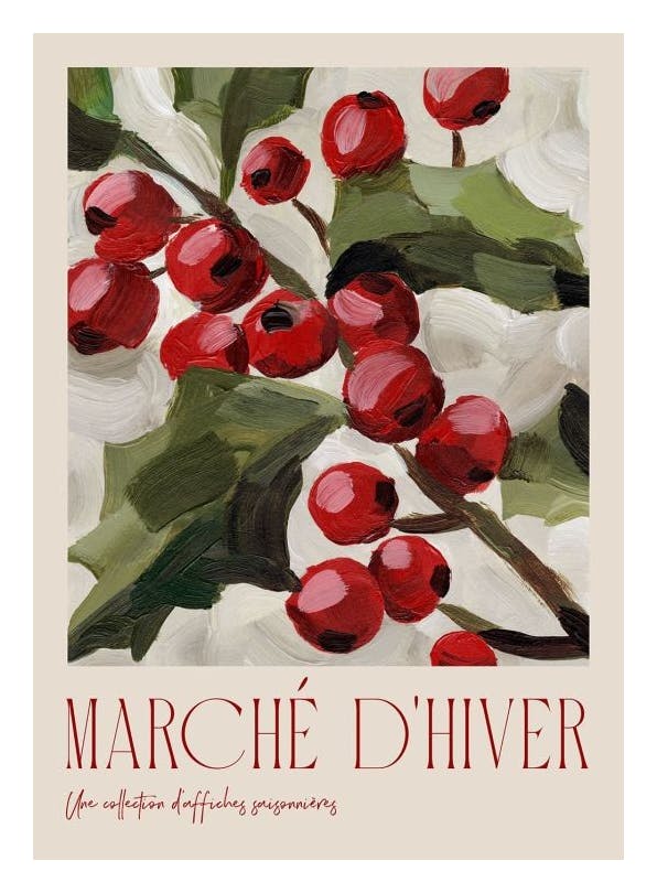 Marché D'Hiver No1 Plakat (50x70 cm)- Plakaty świąteczne