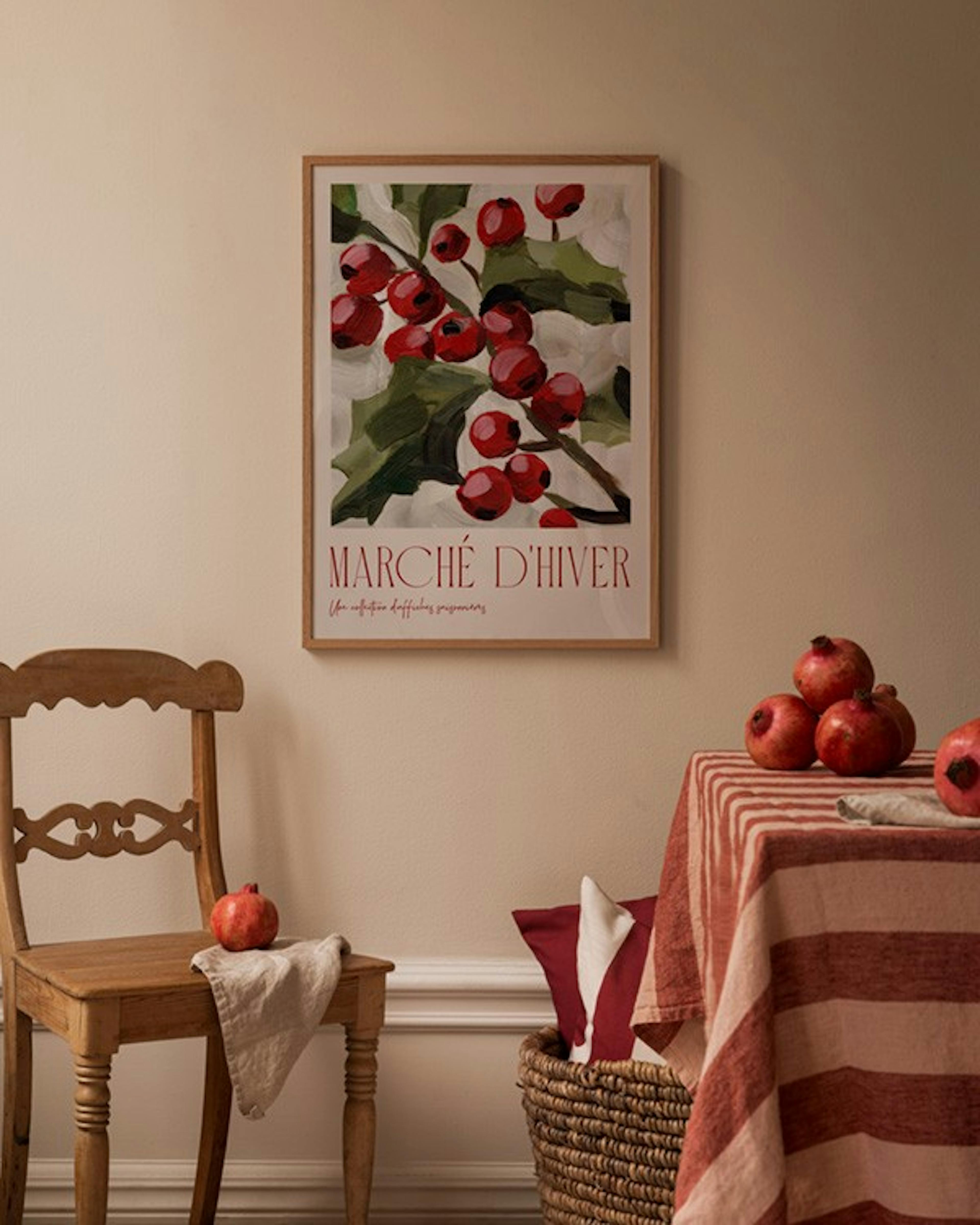 Marché D'Hiver No1 Affiche