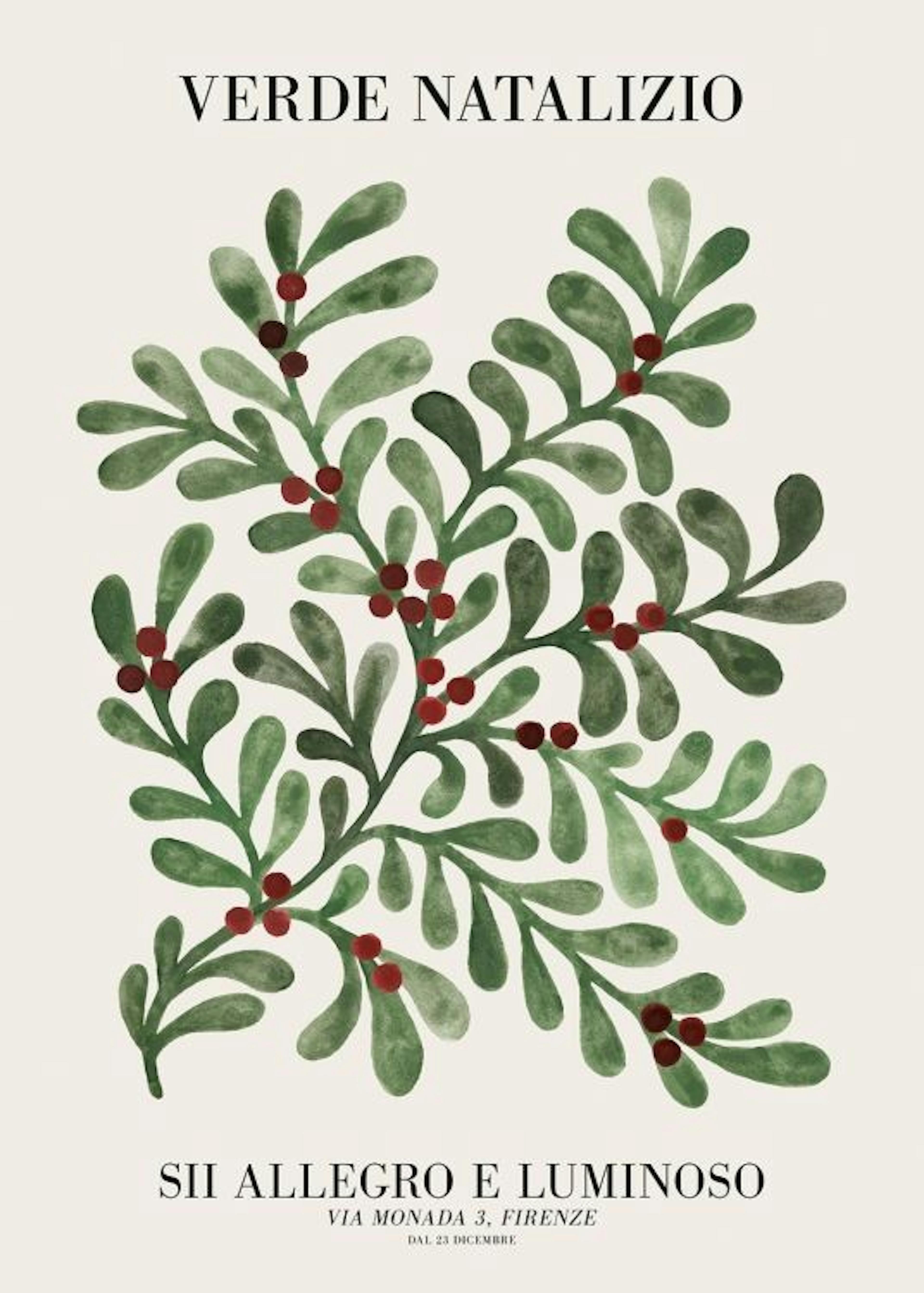 Christmas Greenery Poster