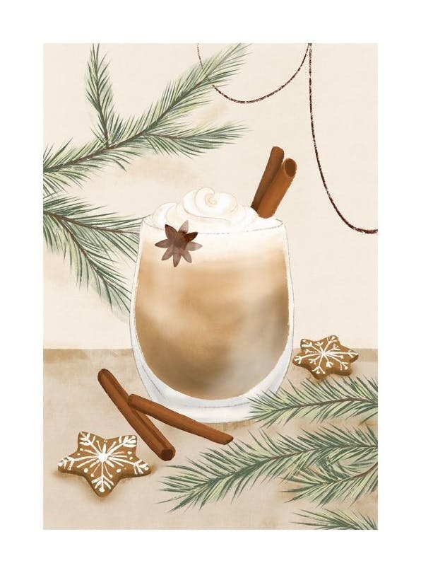 Eggnog Poster (50x70 cm) -  Poster mit Wein & Cocktail-Motiven