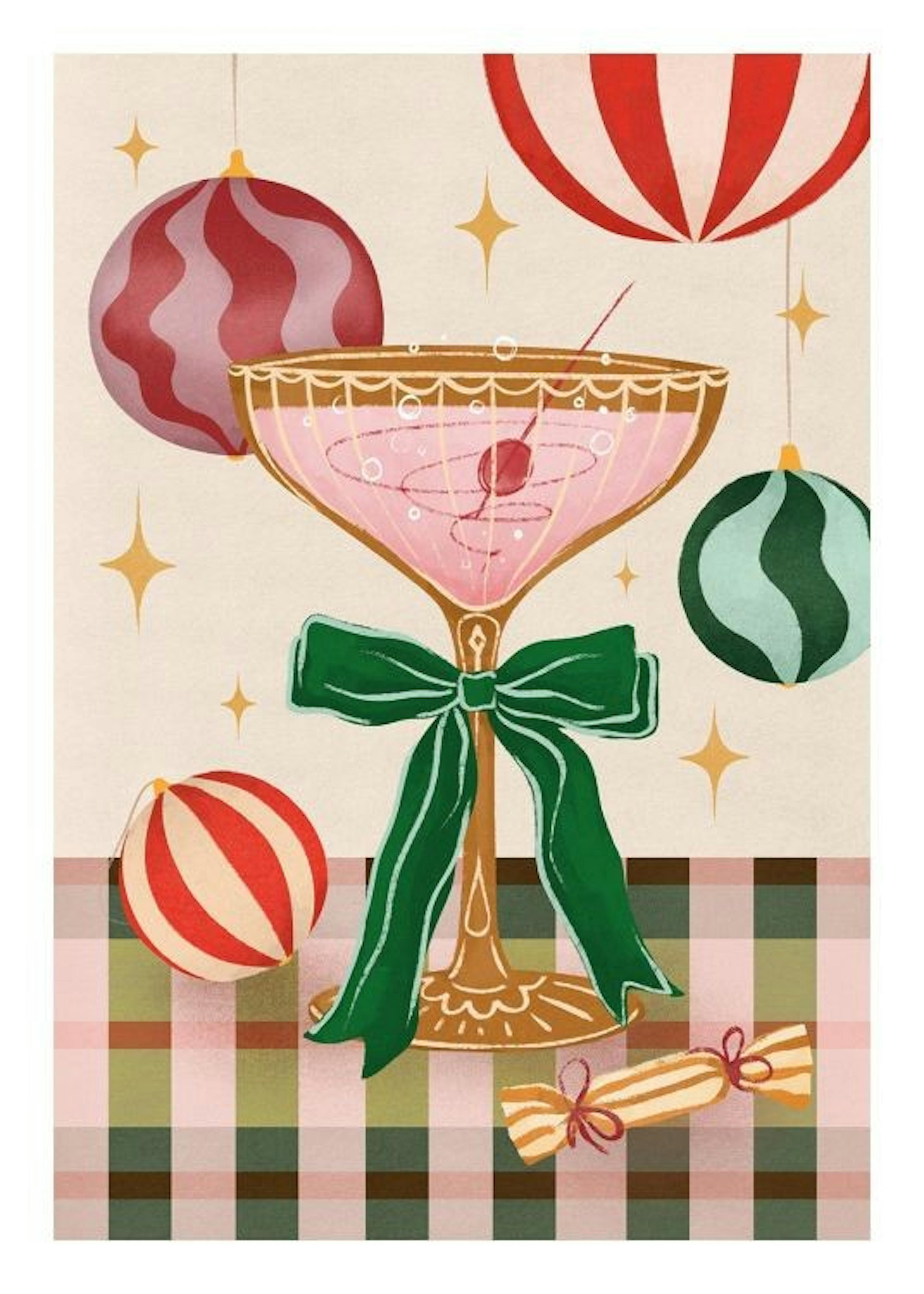 Festive Cocktail Print