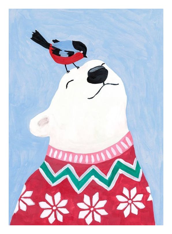 Prints - A Polar Bear Affair Print (21x30 cm) - Holiday Prints
