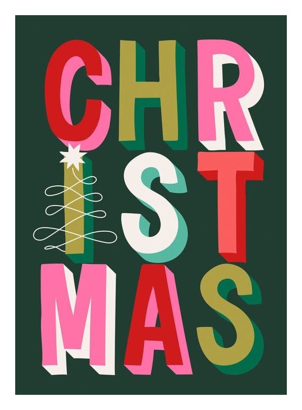 Bold Christmas Plakat (21x30 cm)- Plakaty świąteczne