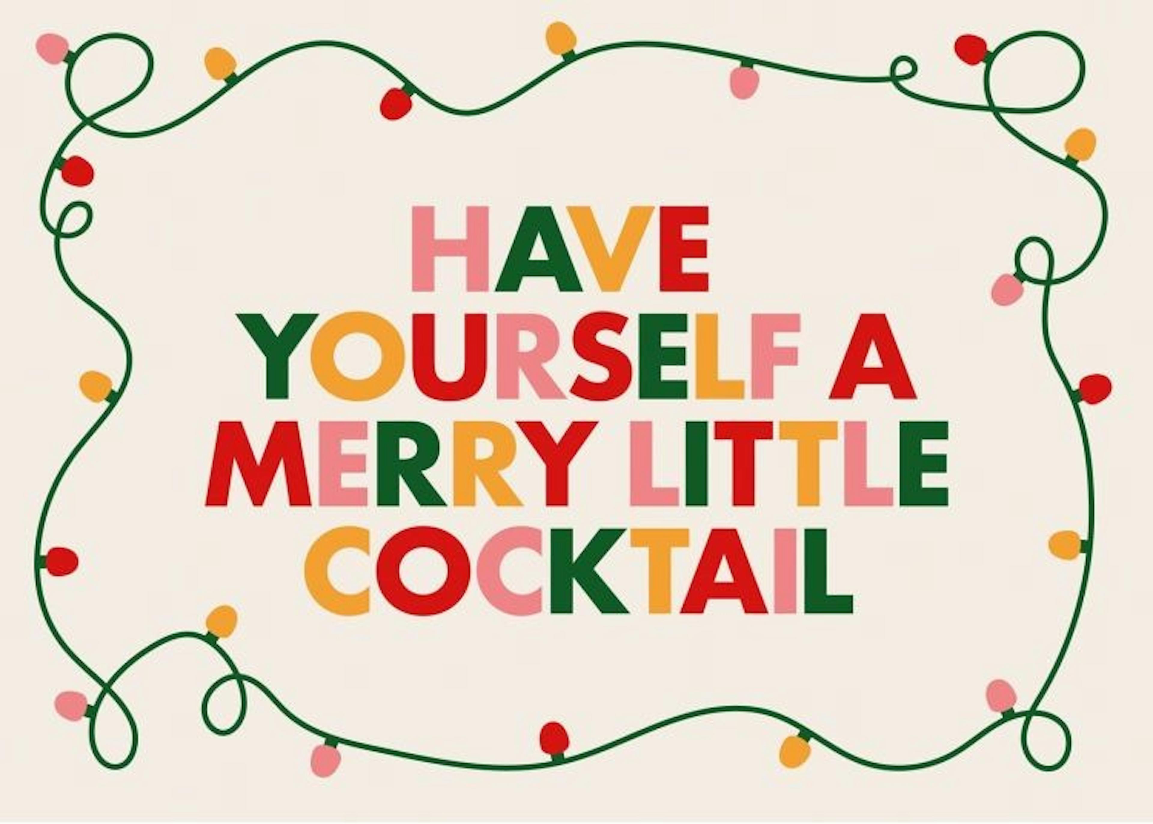 Merry Little Cocktail Affiche