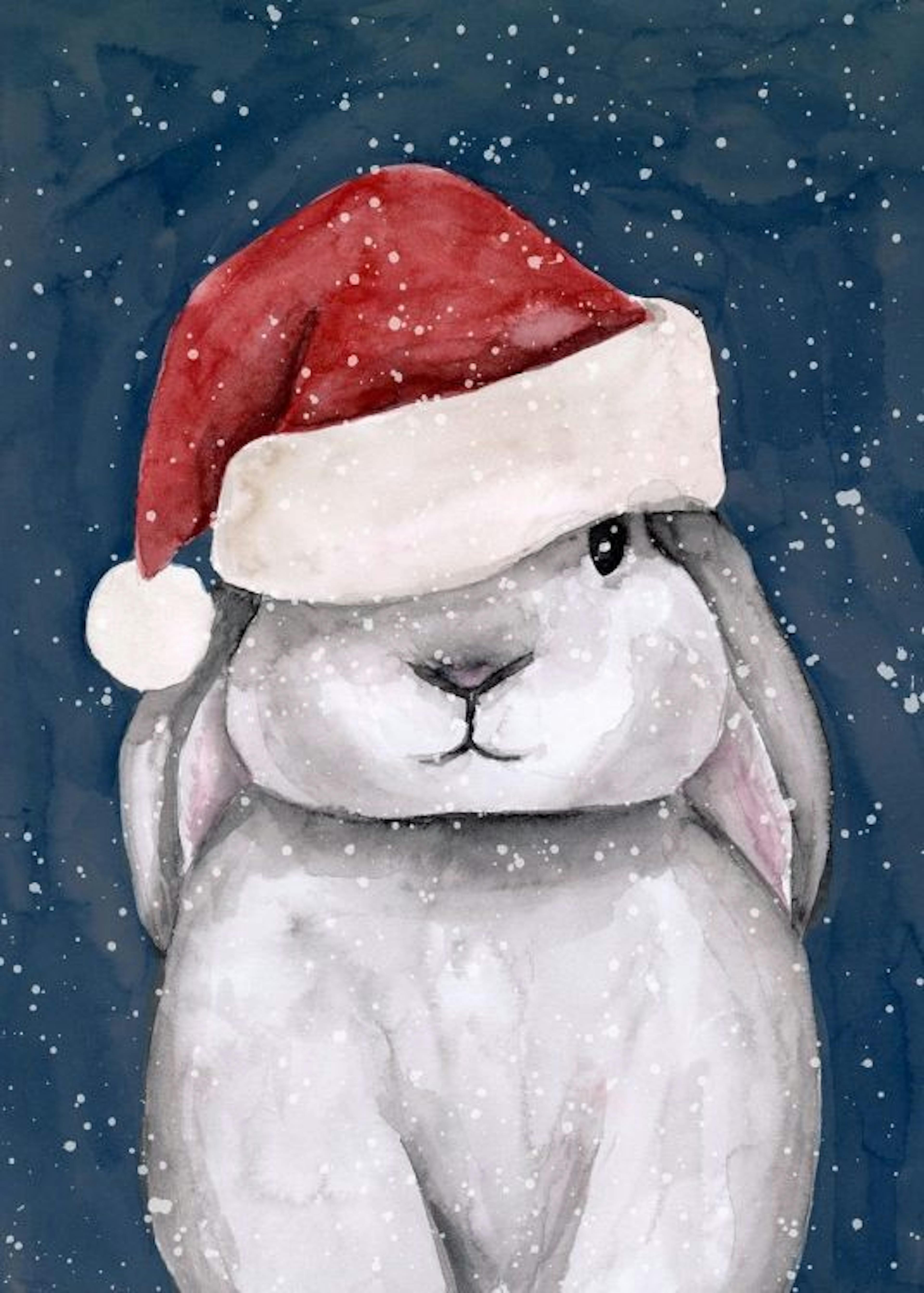 Christmas Bunny Poster 0