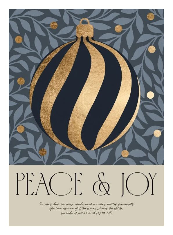 Peace and Joy Plakat (50x70 cm)- Plakaty świąteczne