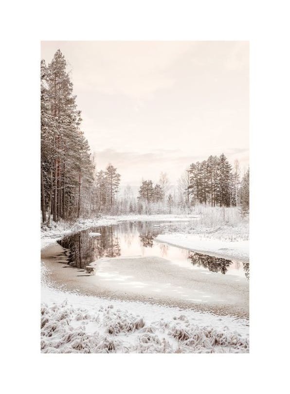 Prints - Winter Lake Print (30x40 cm) - Winter prints