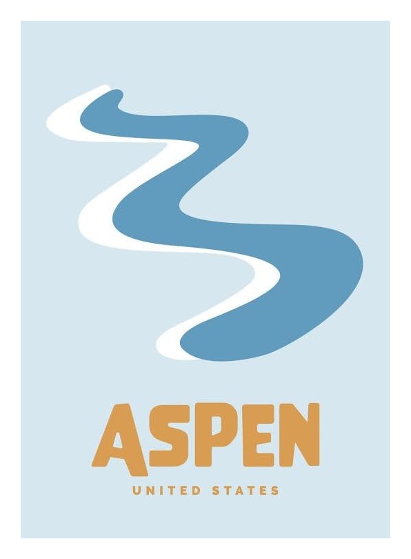 Graphic Aspen Plakat (21x30 cm)- Grafiki
