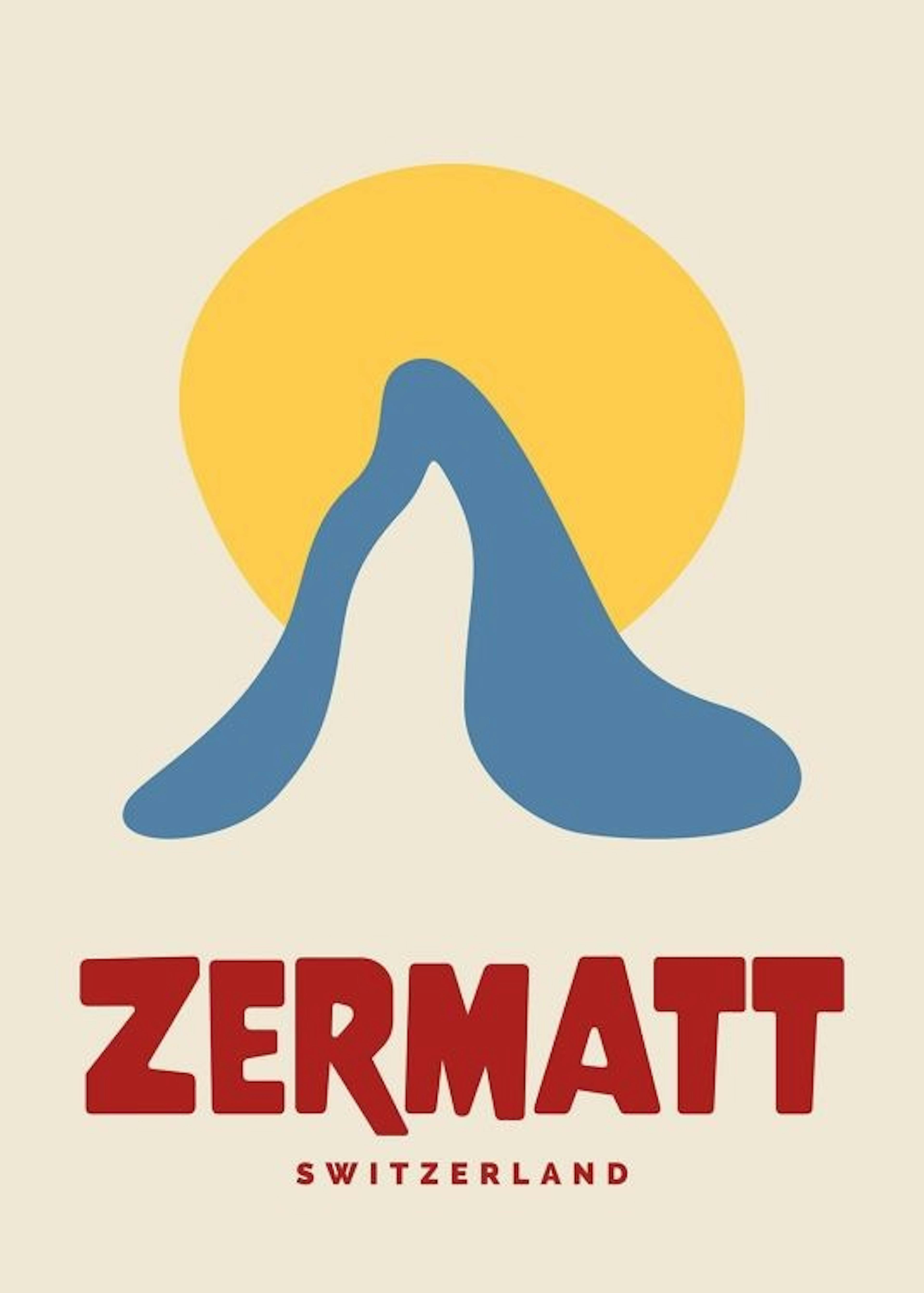 Graphic Zermatt Poster 0