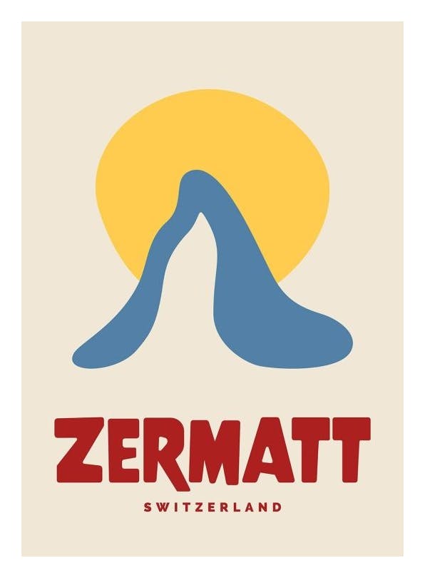 Graphic Zermatt Poster (50x70 cm)- Arte grafica e poster