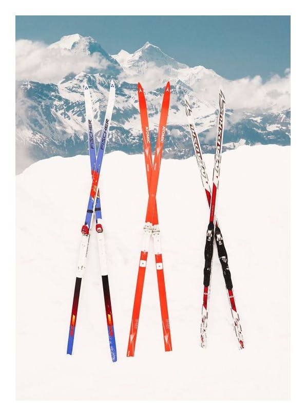 Cross Country Skis Affiche (50x70 cm) - Posters de sport
