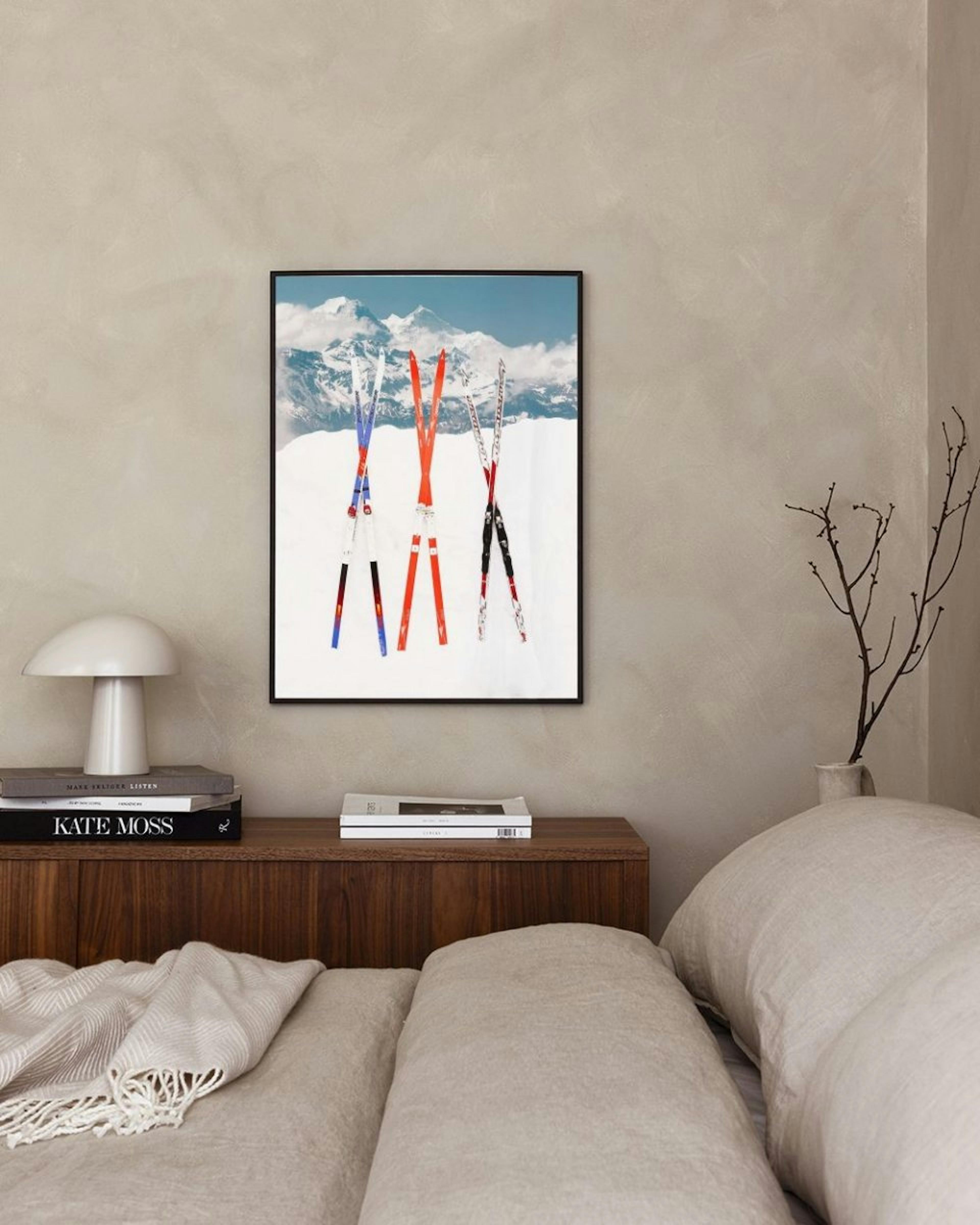 Cross Country Skis Print