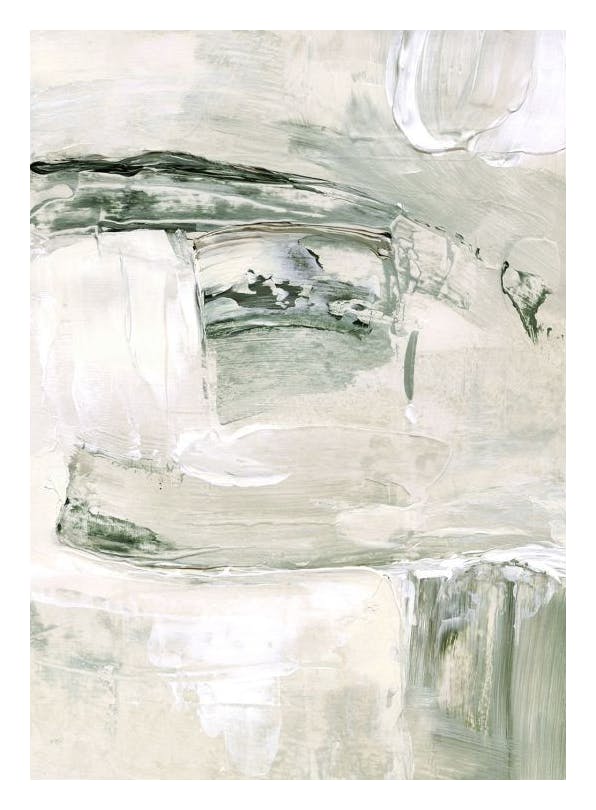 Soft Green Abstract Poster (50x70 cm)