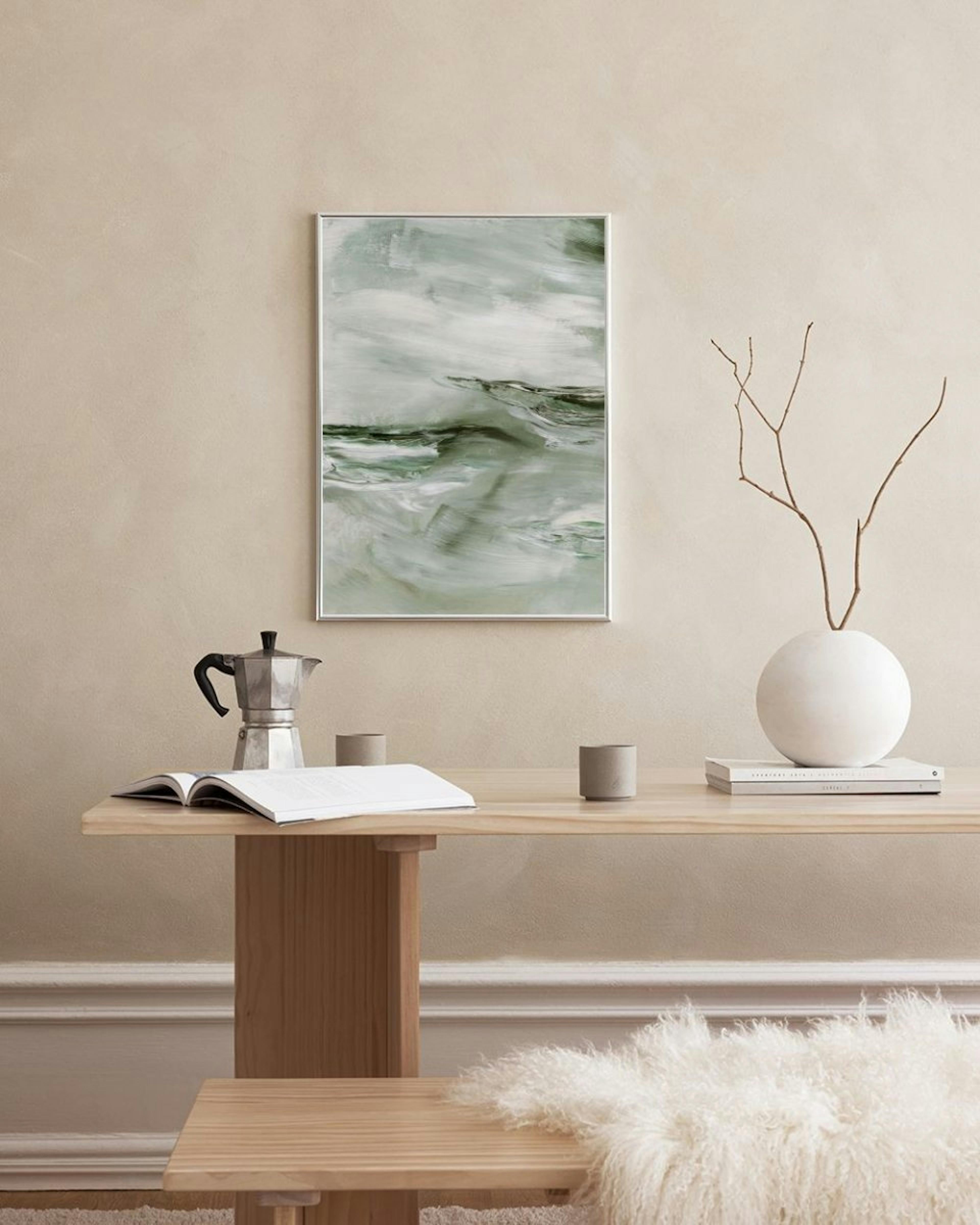 Abstract Waves Poster