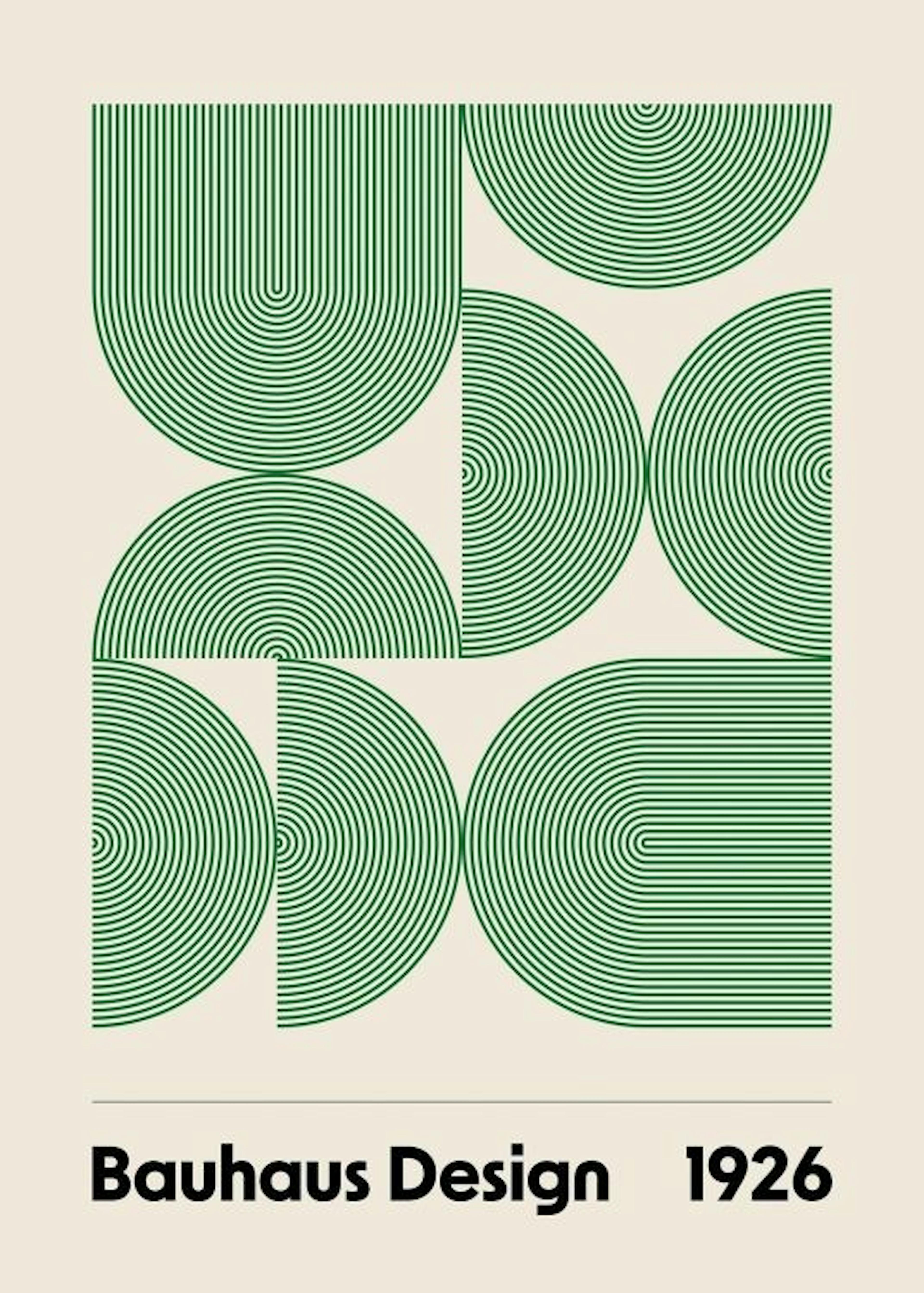 Bauhaus Design Arches Poster 0