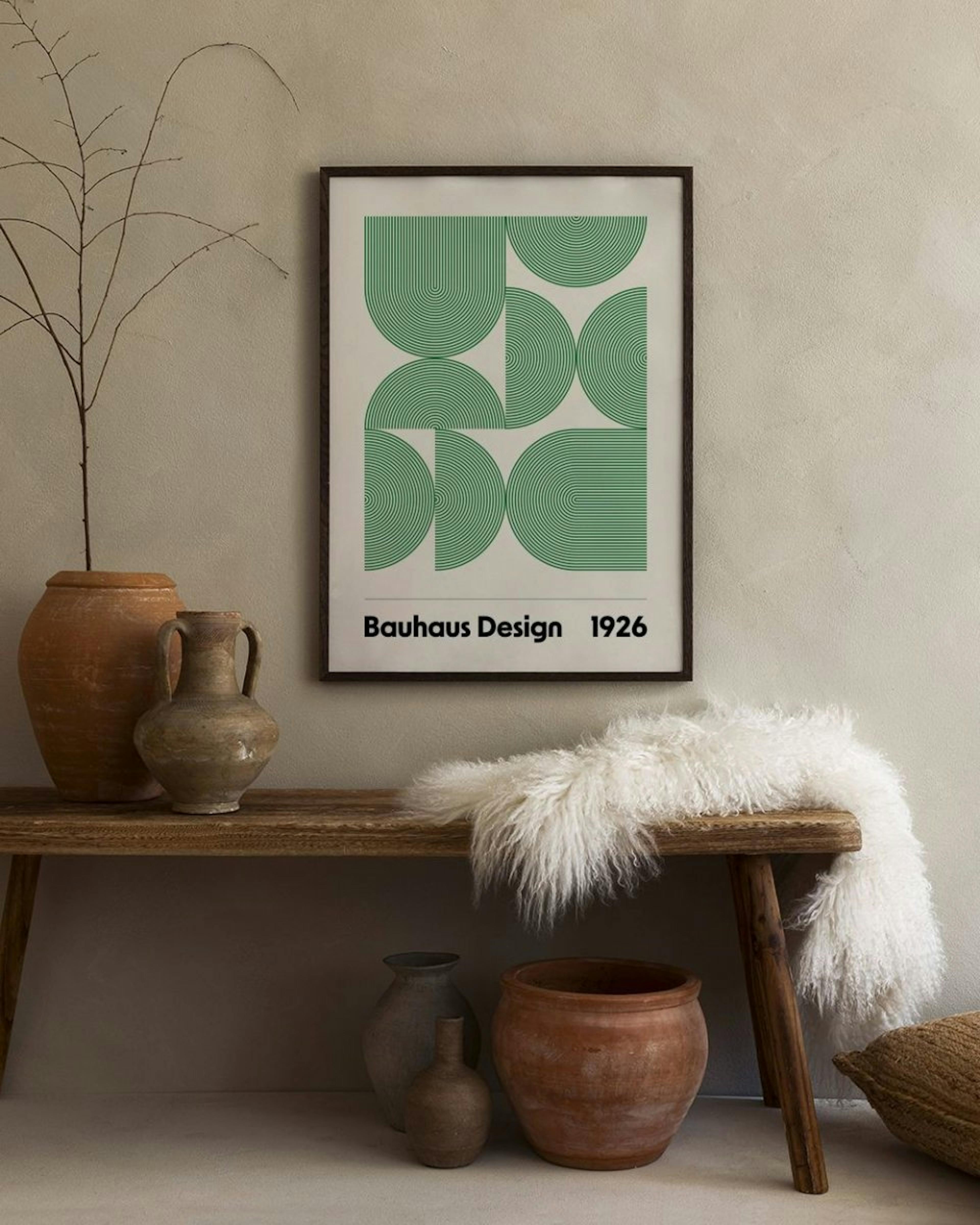 Bauhaus Design Arches Poster