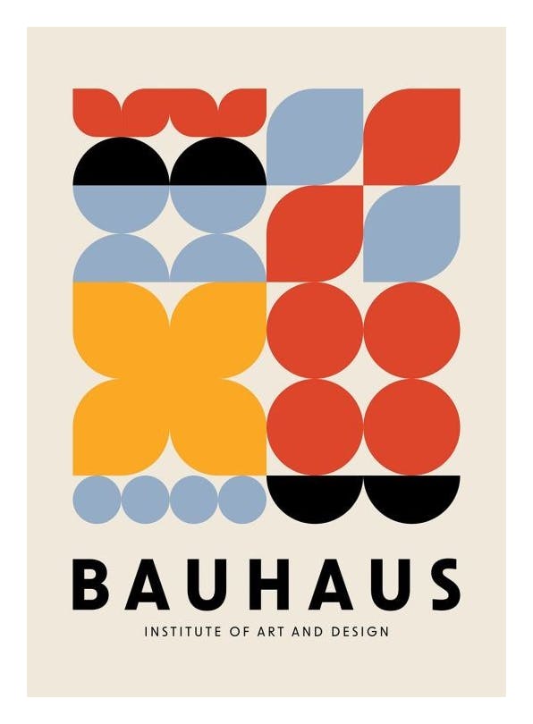 Bauhaus Graphic Plakat (30x40 cm)- Bauhaus Poster