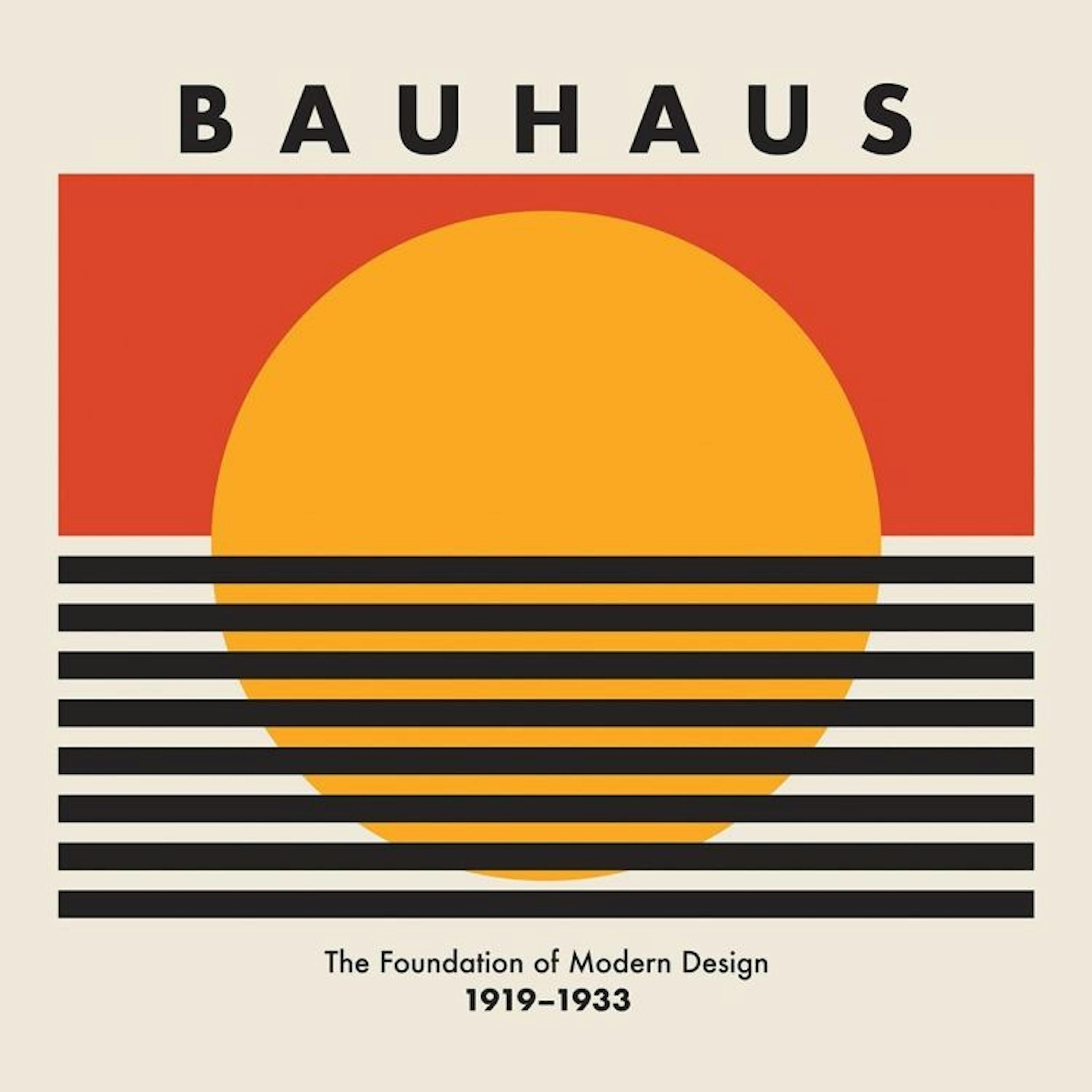 Bauhaus Sunset Poster