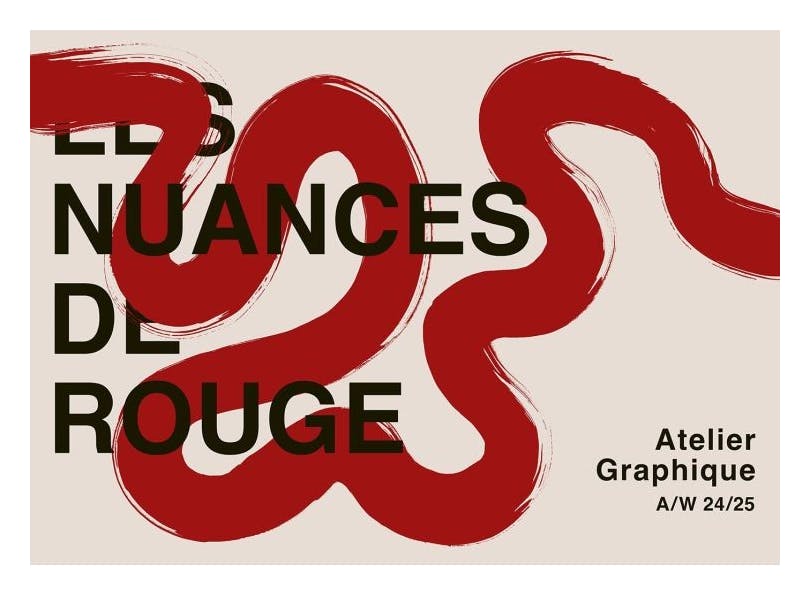 Les Nuances De Rouge Poster (70x100 cm) -  Typografie-Poster
