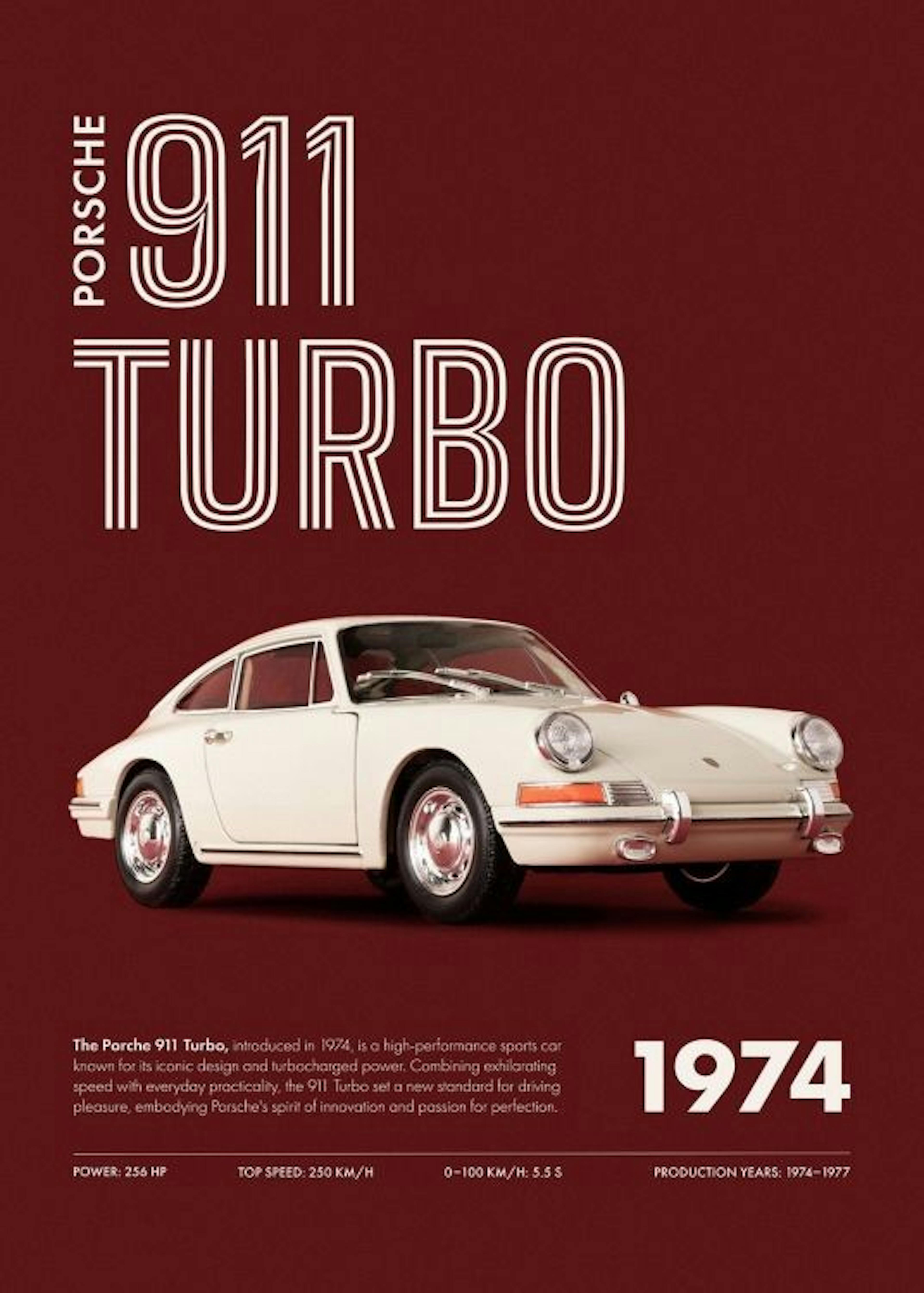 911 Turbo Red Print 0