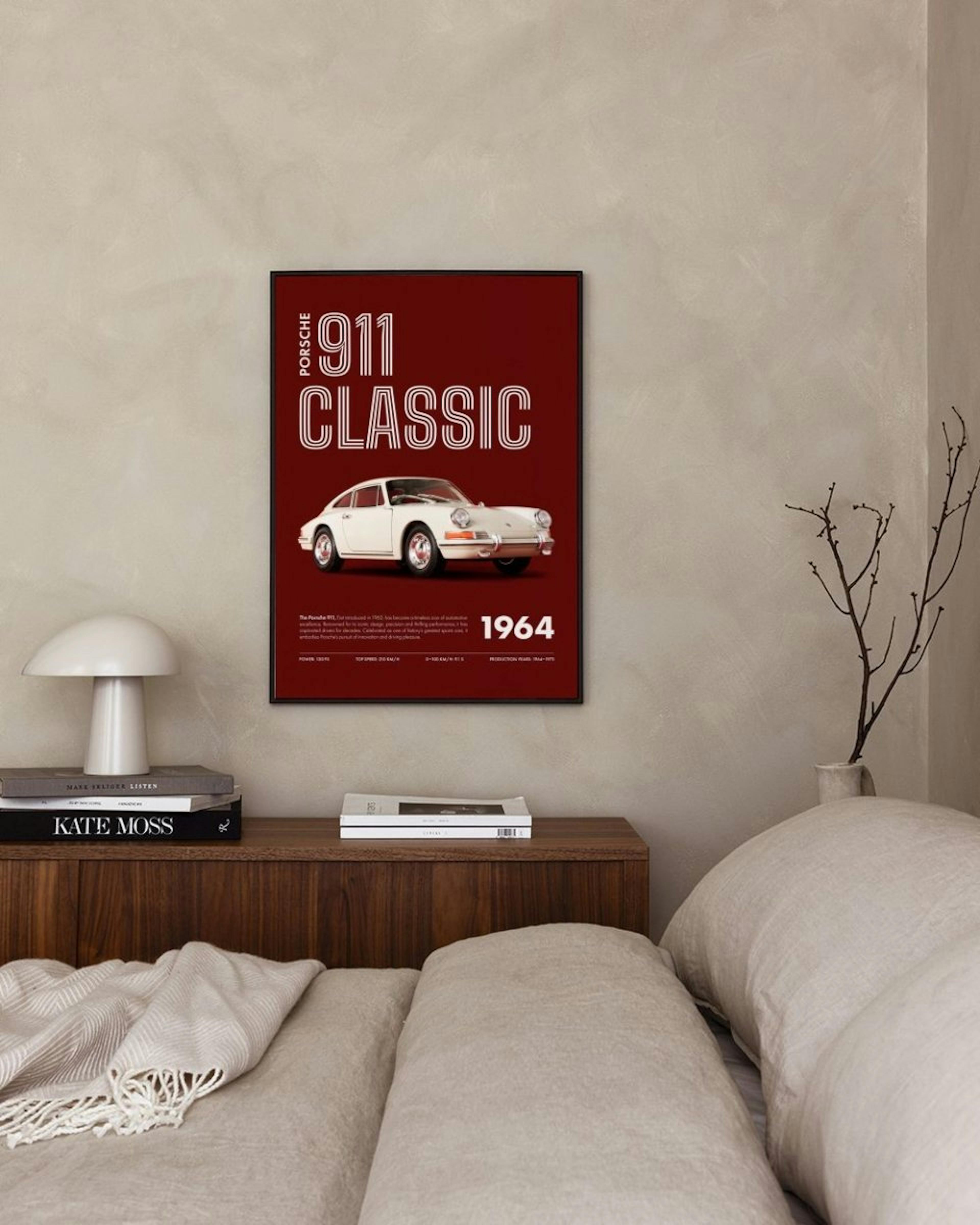 911 Classic Red Plakat