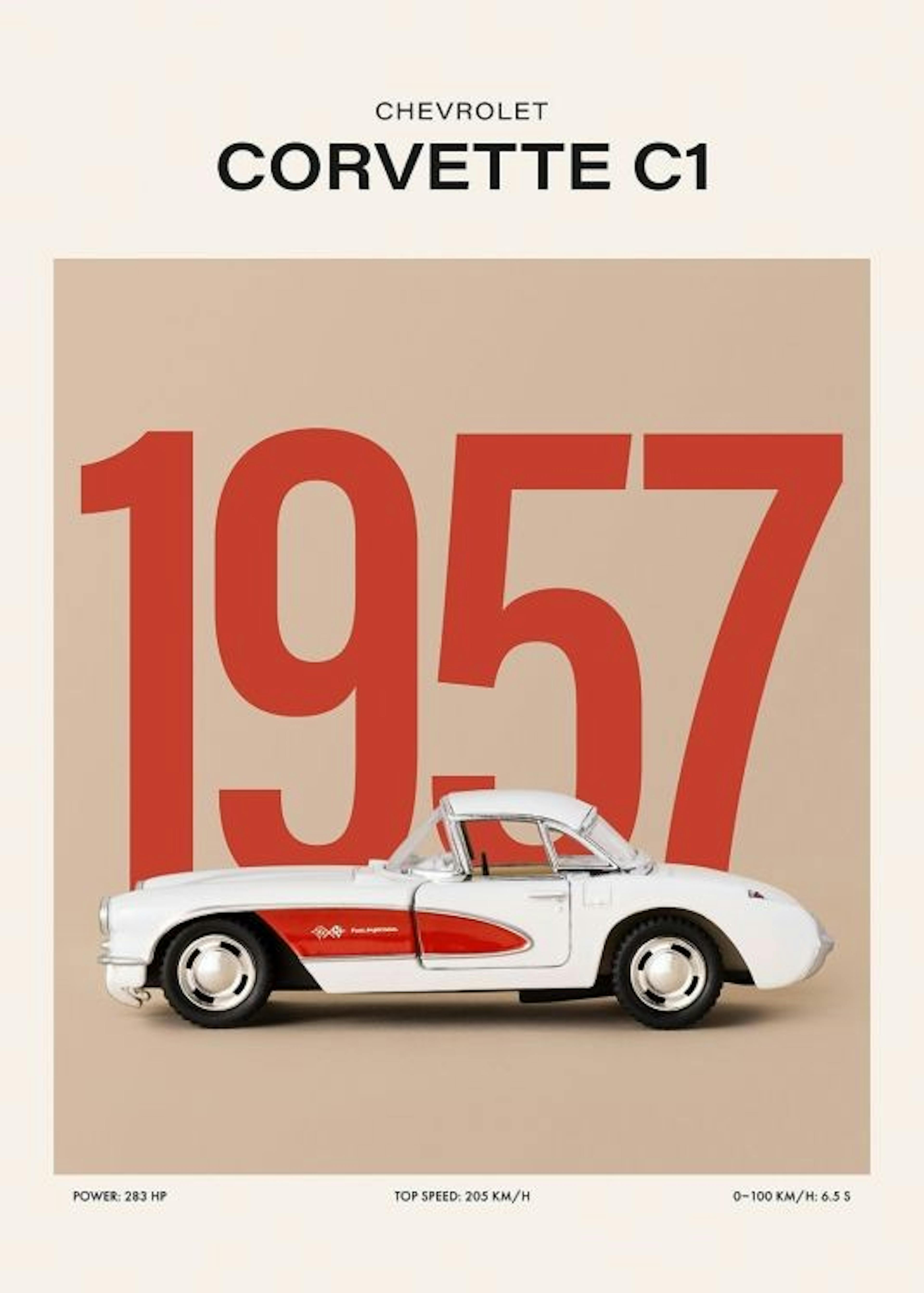 Corvette C1 Plakat