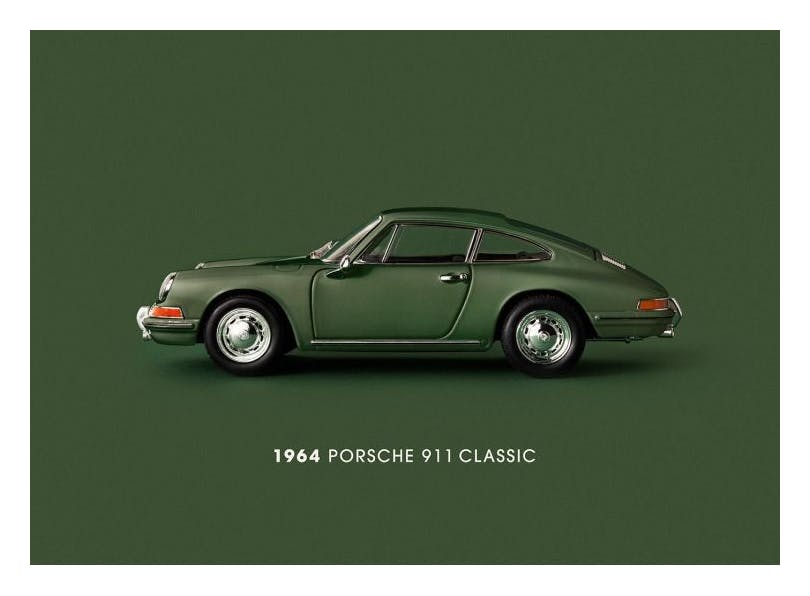 911 Classic Green Poster (30x40 cm)