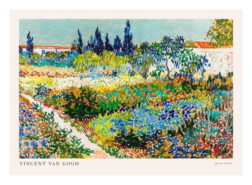 Van Gogh - Garden at Arles Landscape Poster (50x70 cm)