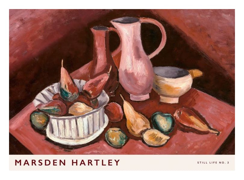 Marsden Hartley - Still Life No. 3 Affiche (50x70 cm) - Autres peintres célèbres
