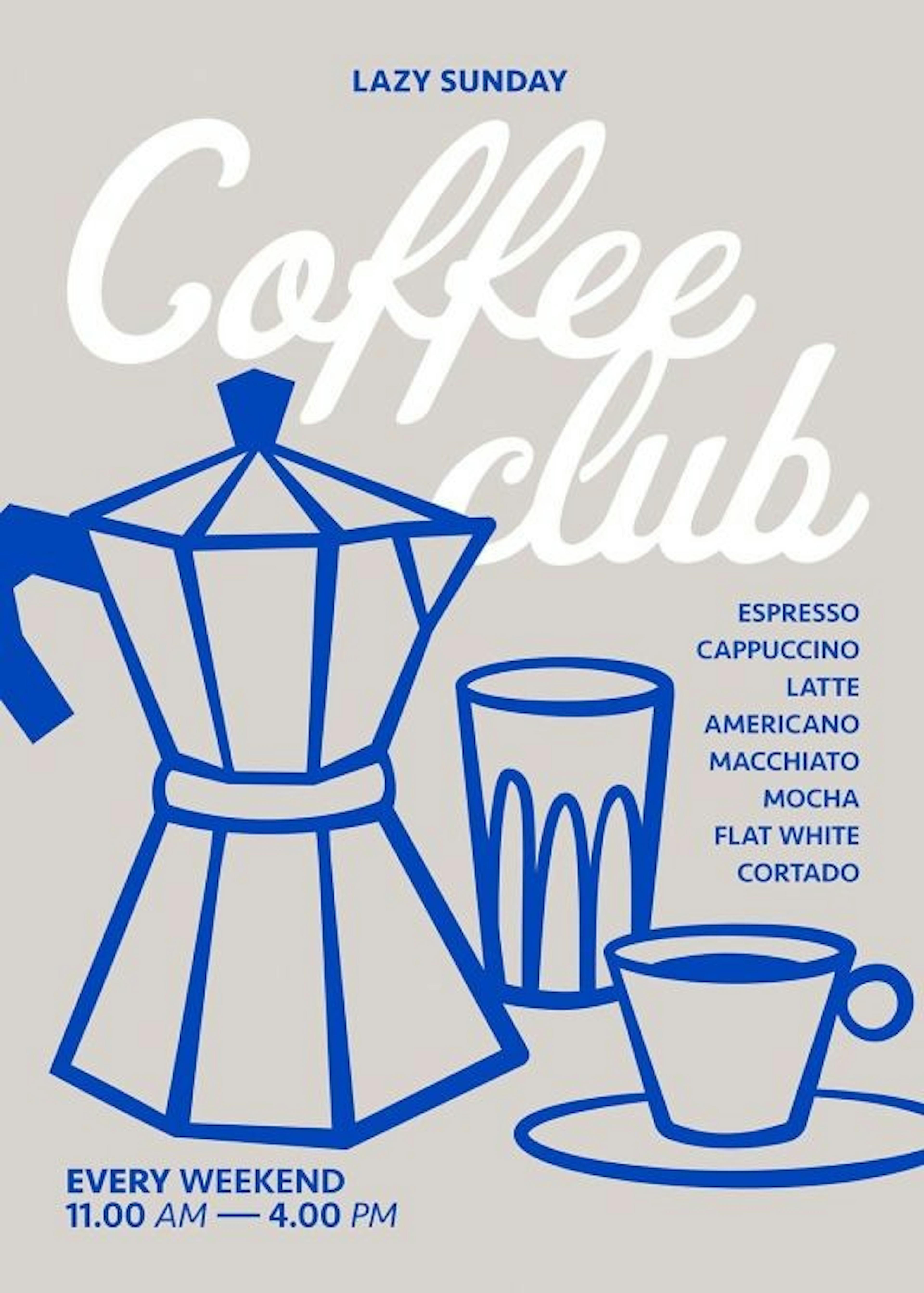 Coffee Club Plakat 0