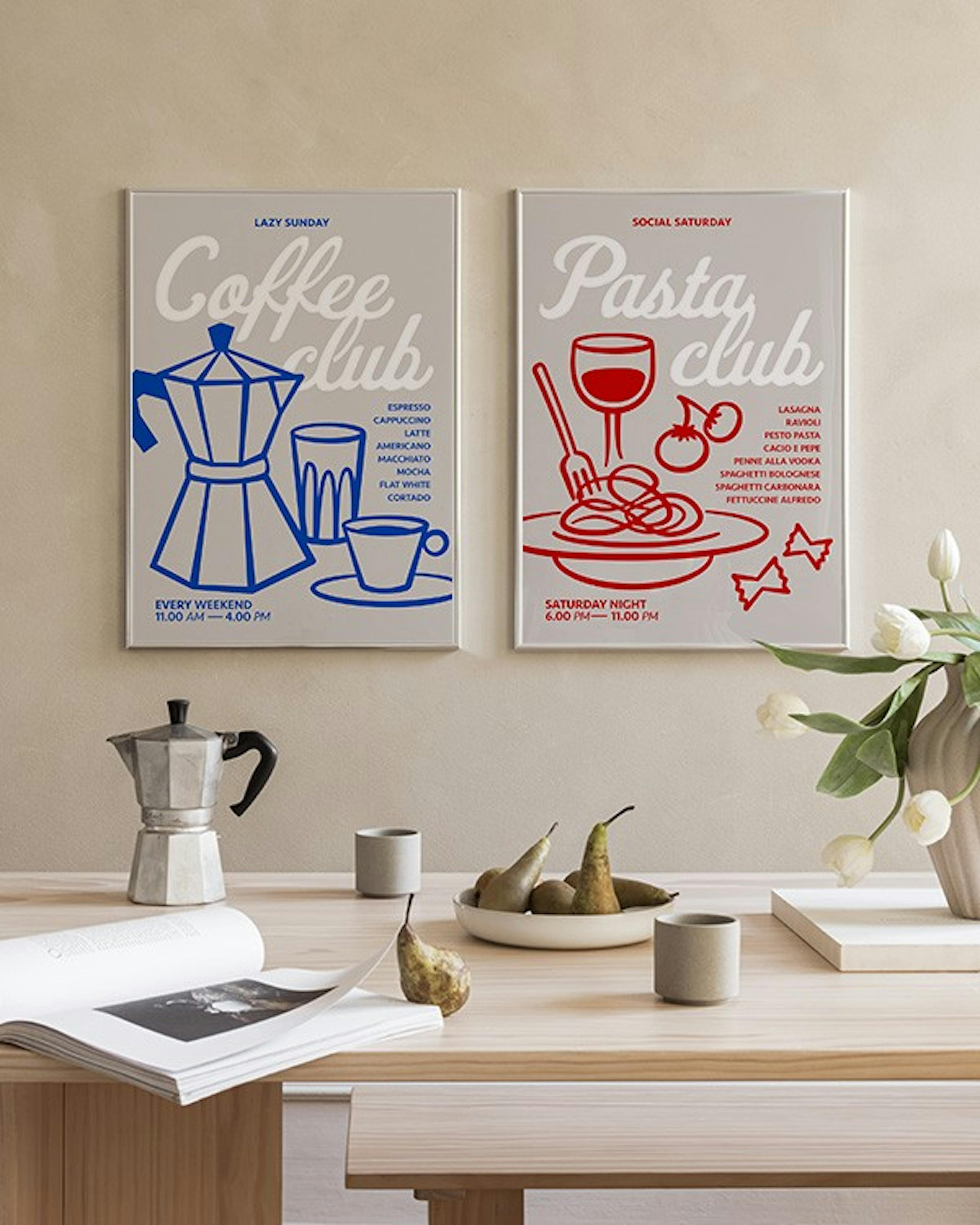 Coffee Club Plakat