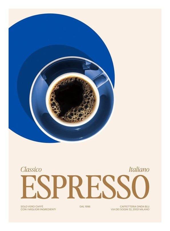 Italian Espresso Affiche (21x30 cm) - Affiches de café