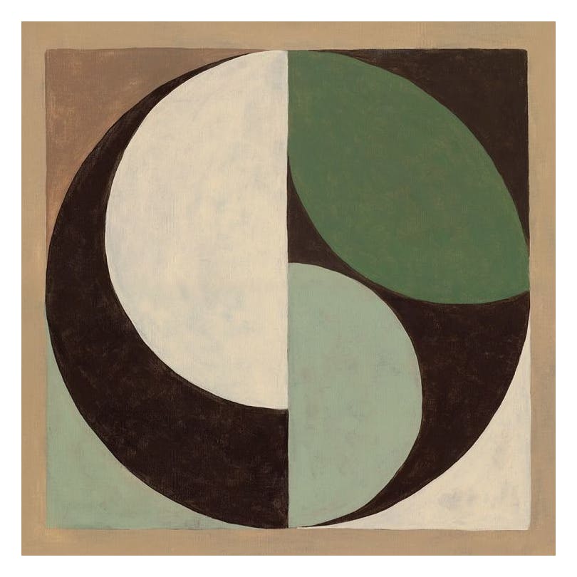 Green Circle Poster (50x50 cm)- Pittura