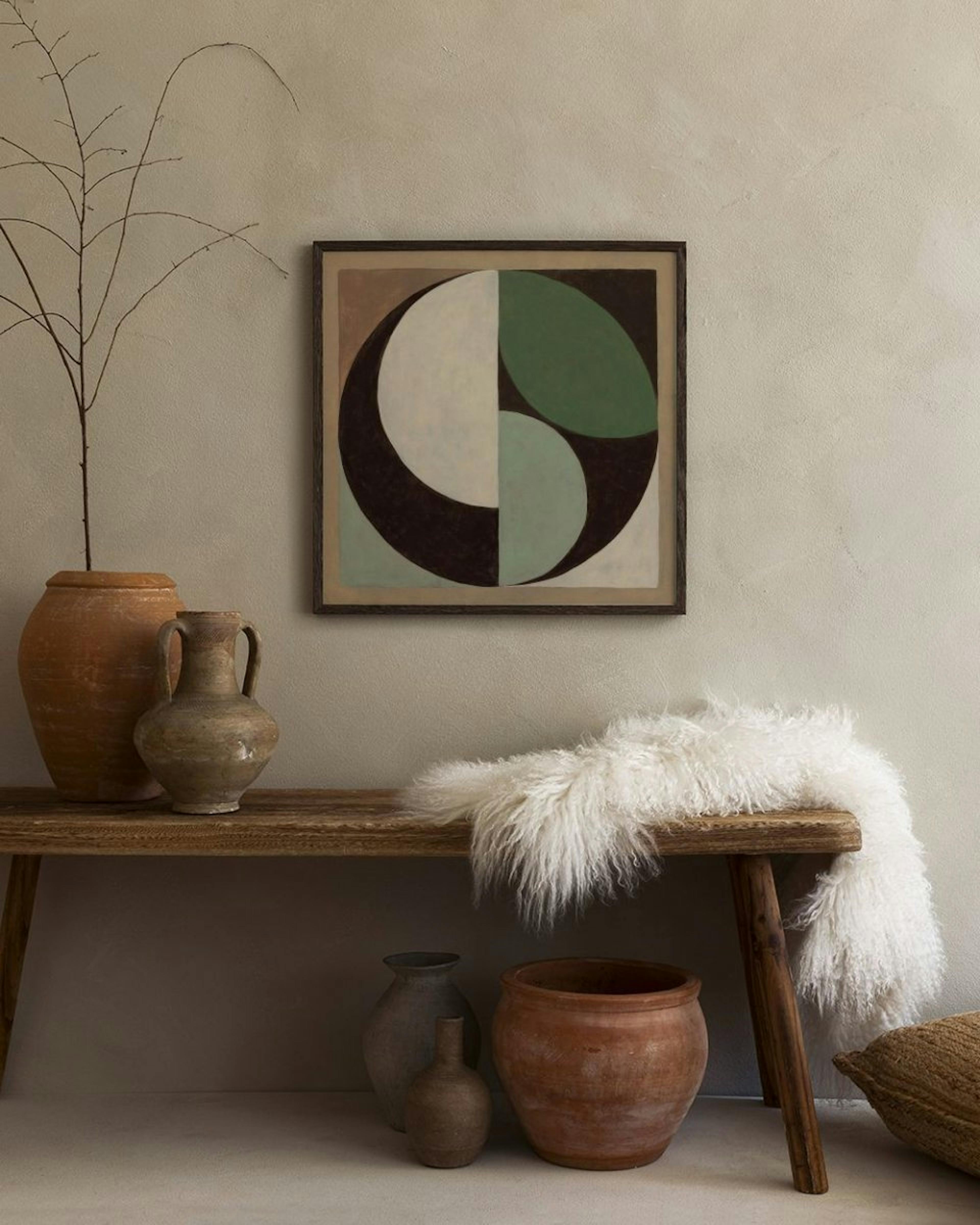 Green Circle Poster