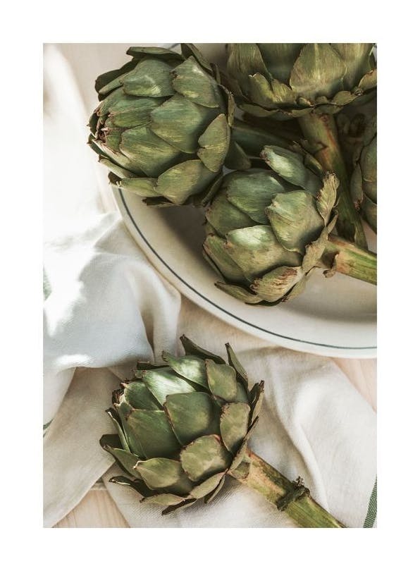 Artichoke in Sunlight Plakat (50x70 cm)- Jedzenie