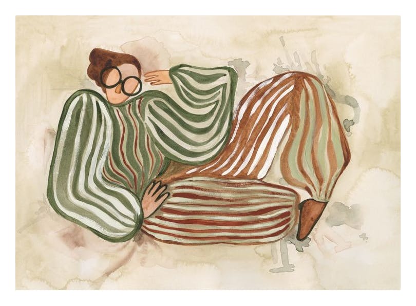 Stripe a Pose Poster (30x40 cm)- Illustrazioni e poster illustrati