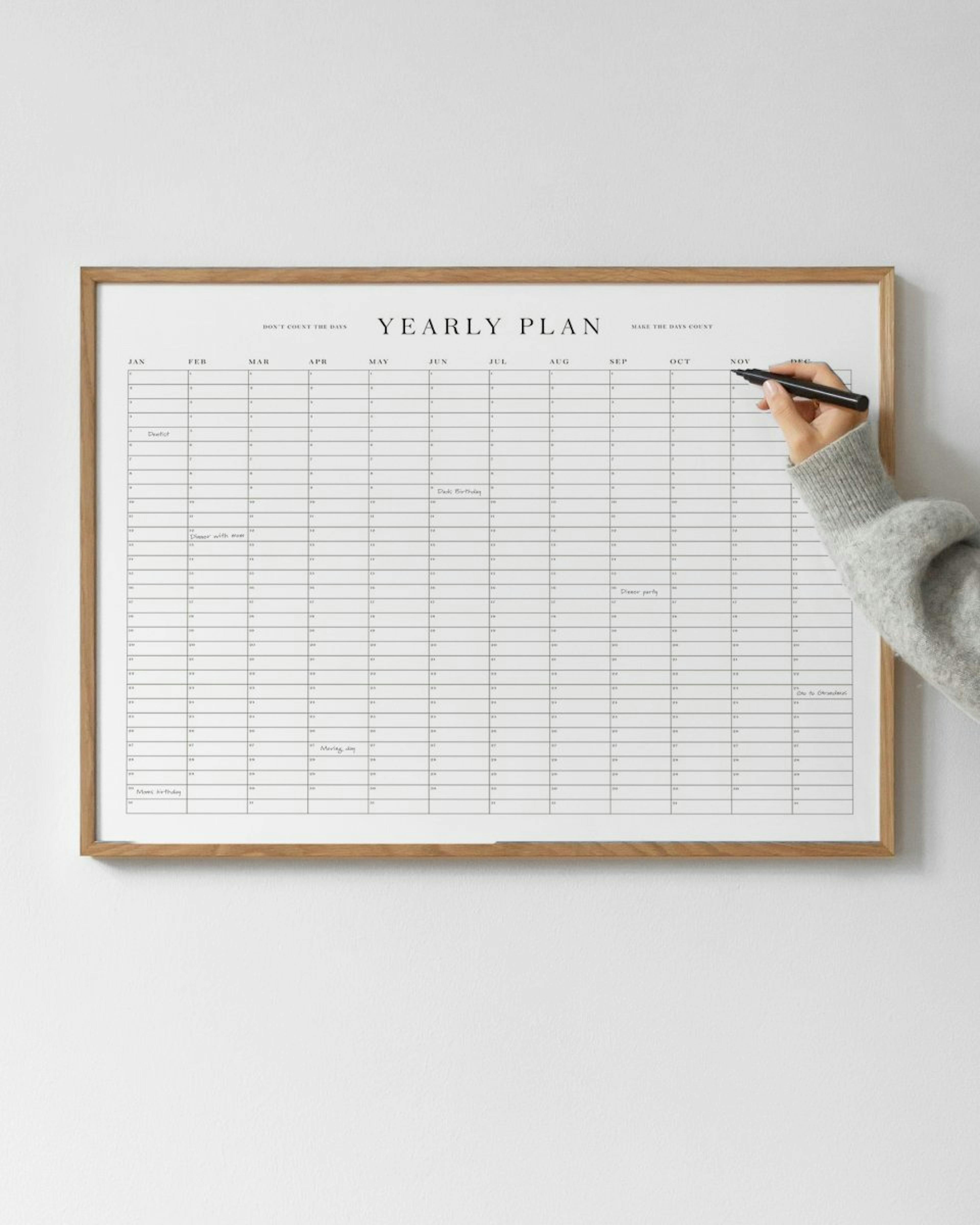 Yearly Planner Poster