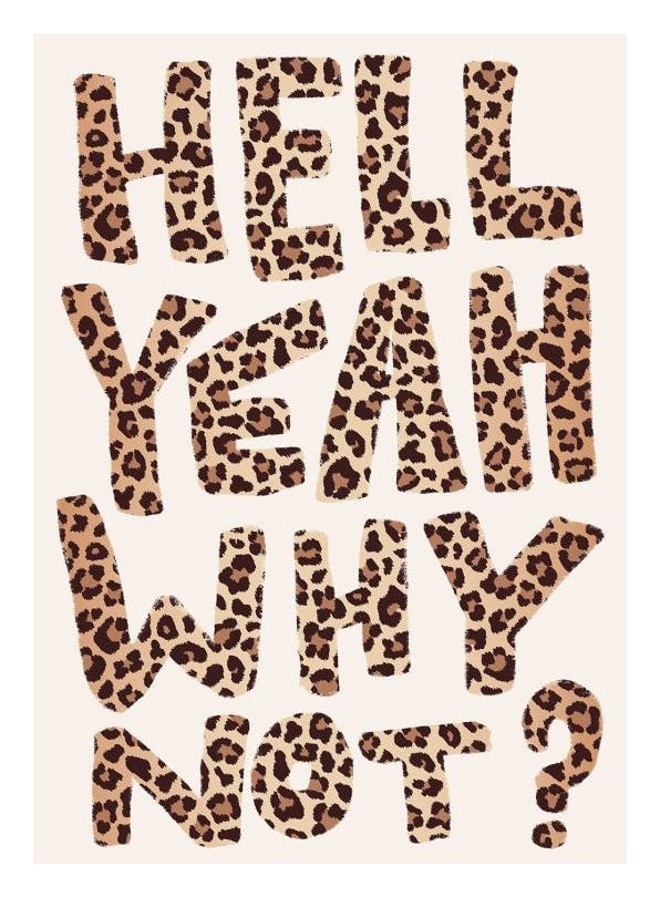 Hell Yeah Plakat (30x40 cm)- Plakaty typograficzne
