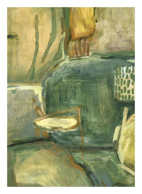 Abstract Greenscape Print (100x150 cm)